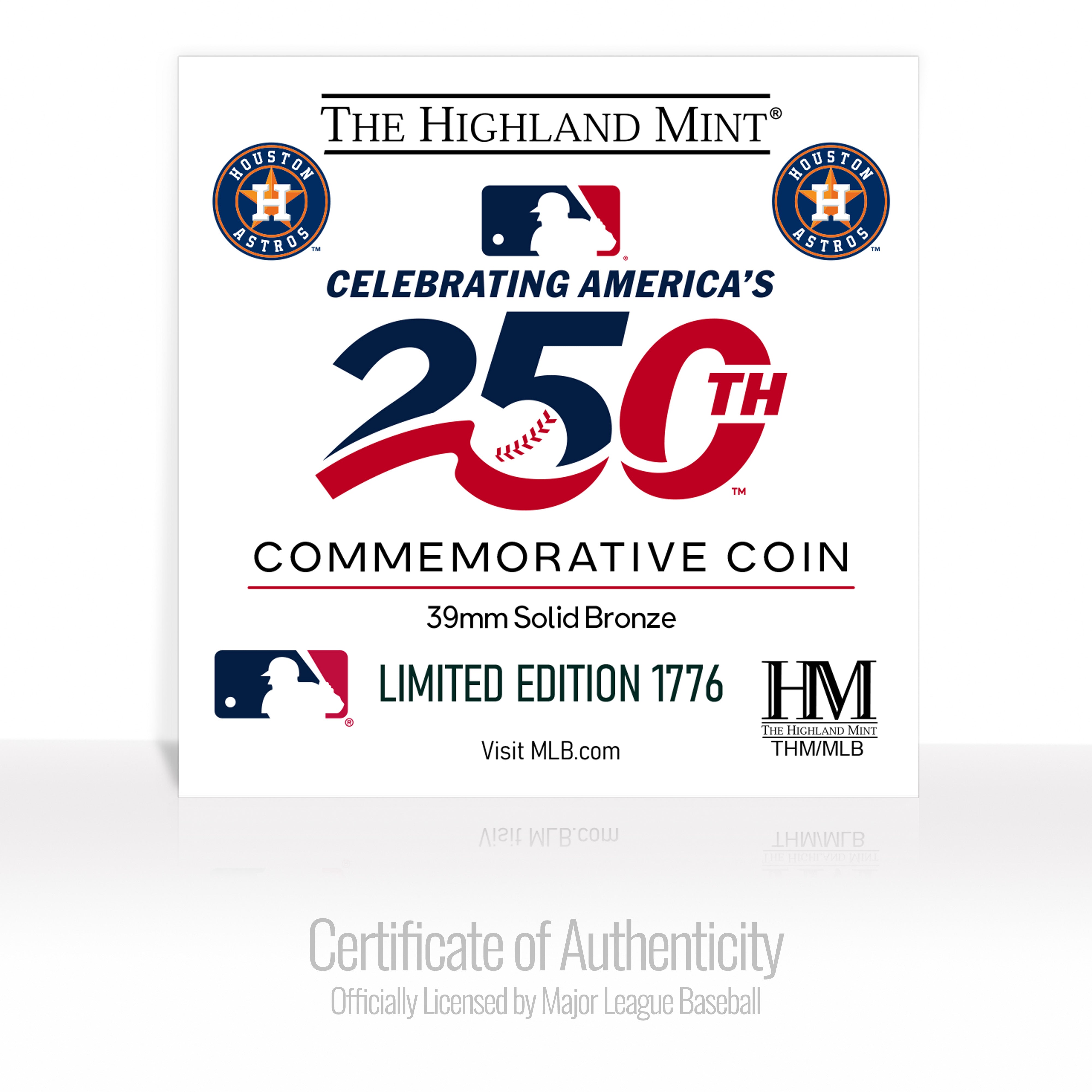 Houston Astros America's 250th Bronze Team Coin