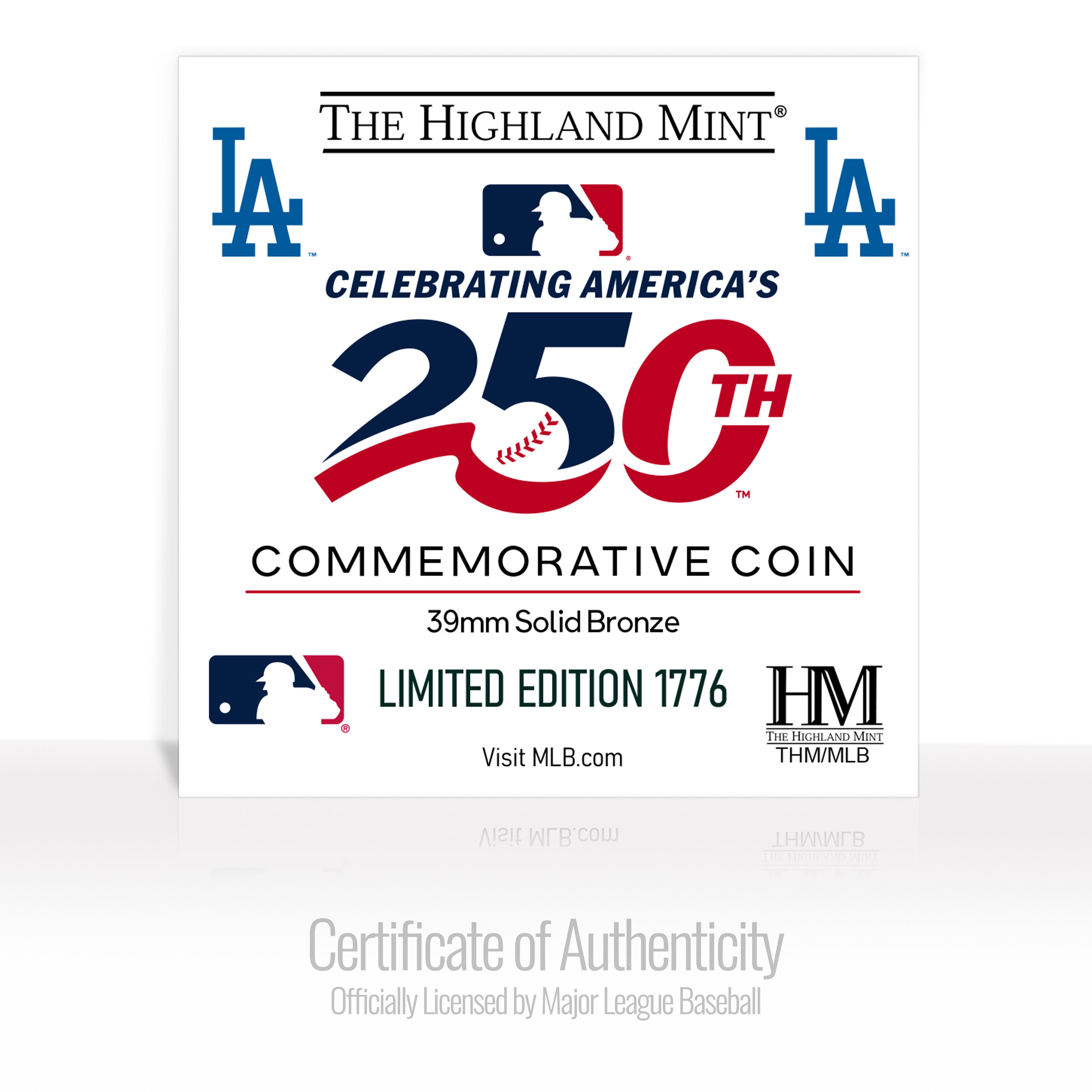 Los Angeles Dodgers America's 250th Bronze Team Coin