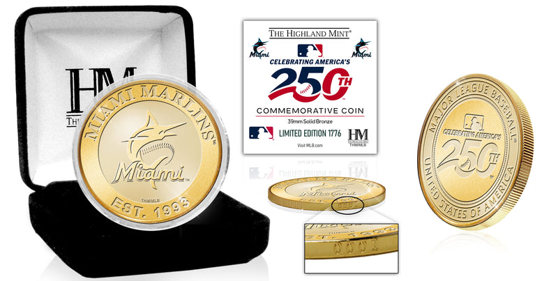 Miami Marlins America's 250th Bronze Team Coin