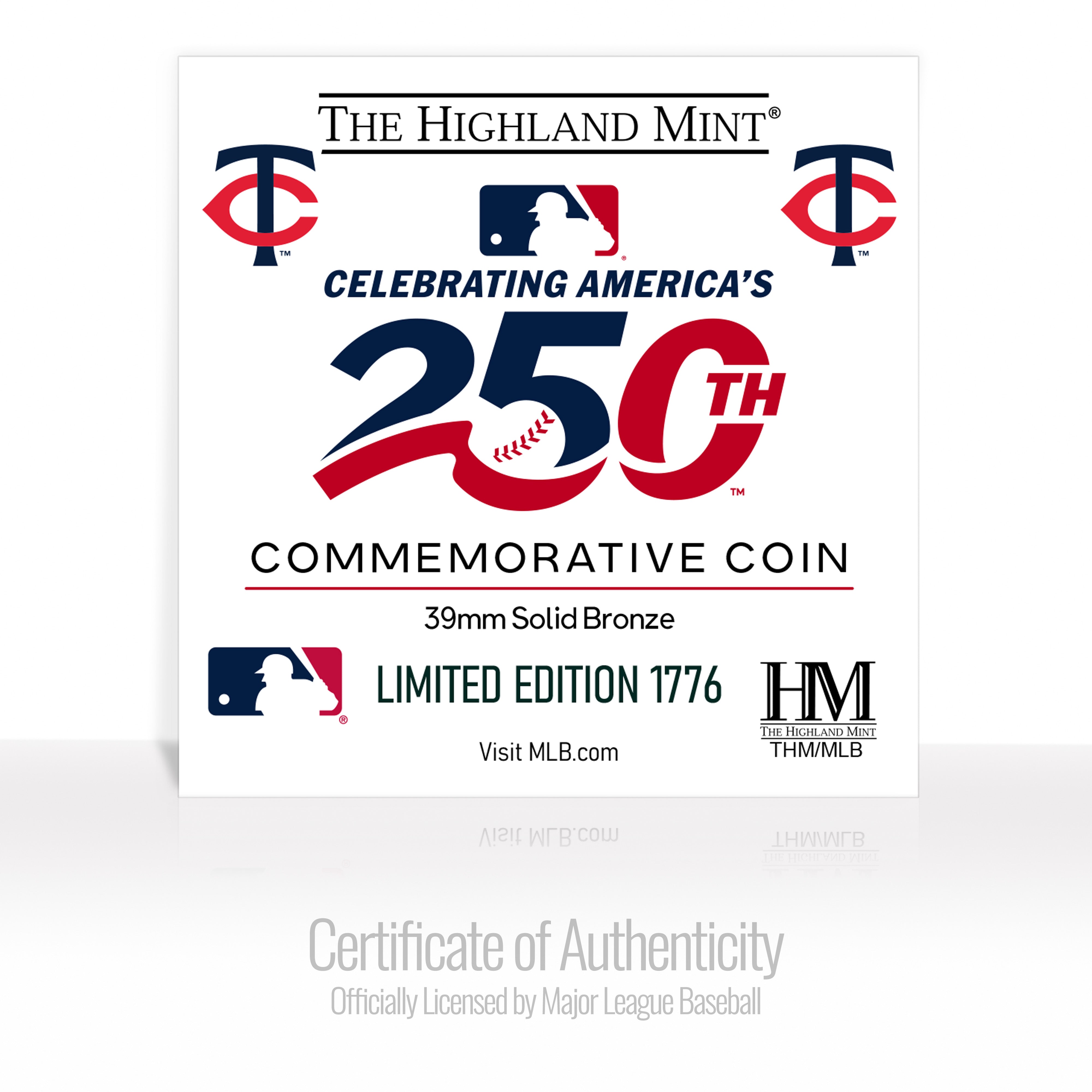 Minnesota Twins America's 250th Bronze Team Coin