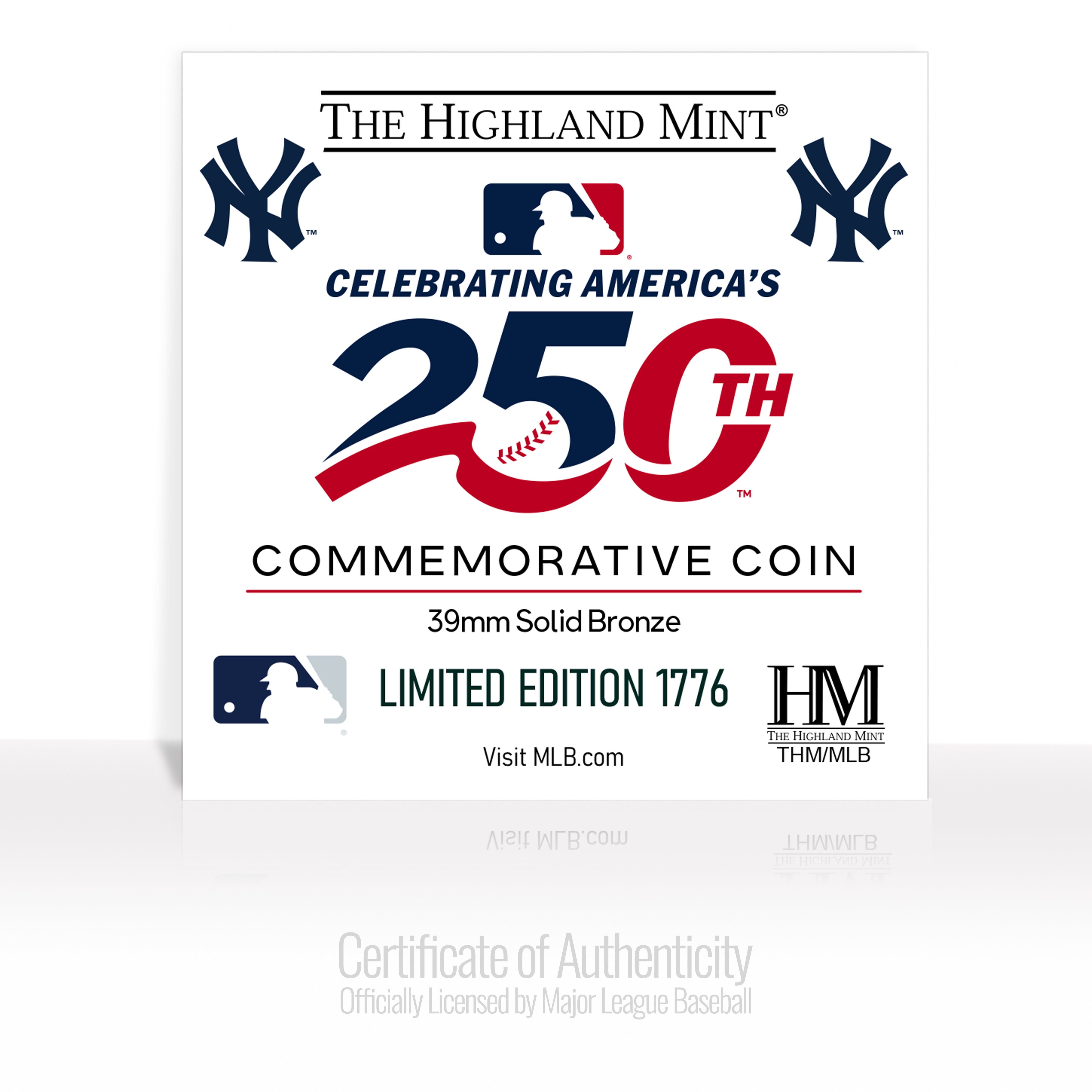 New York Yankees America's 250th Bronze Team Coin