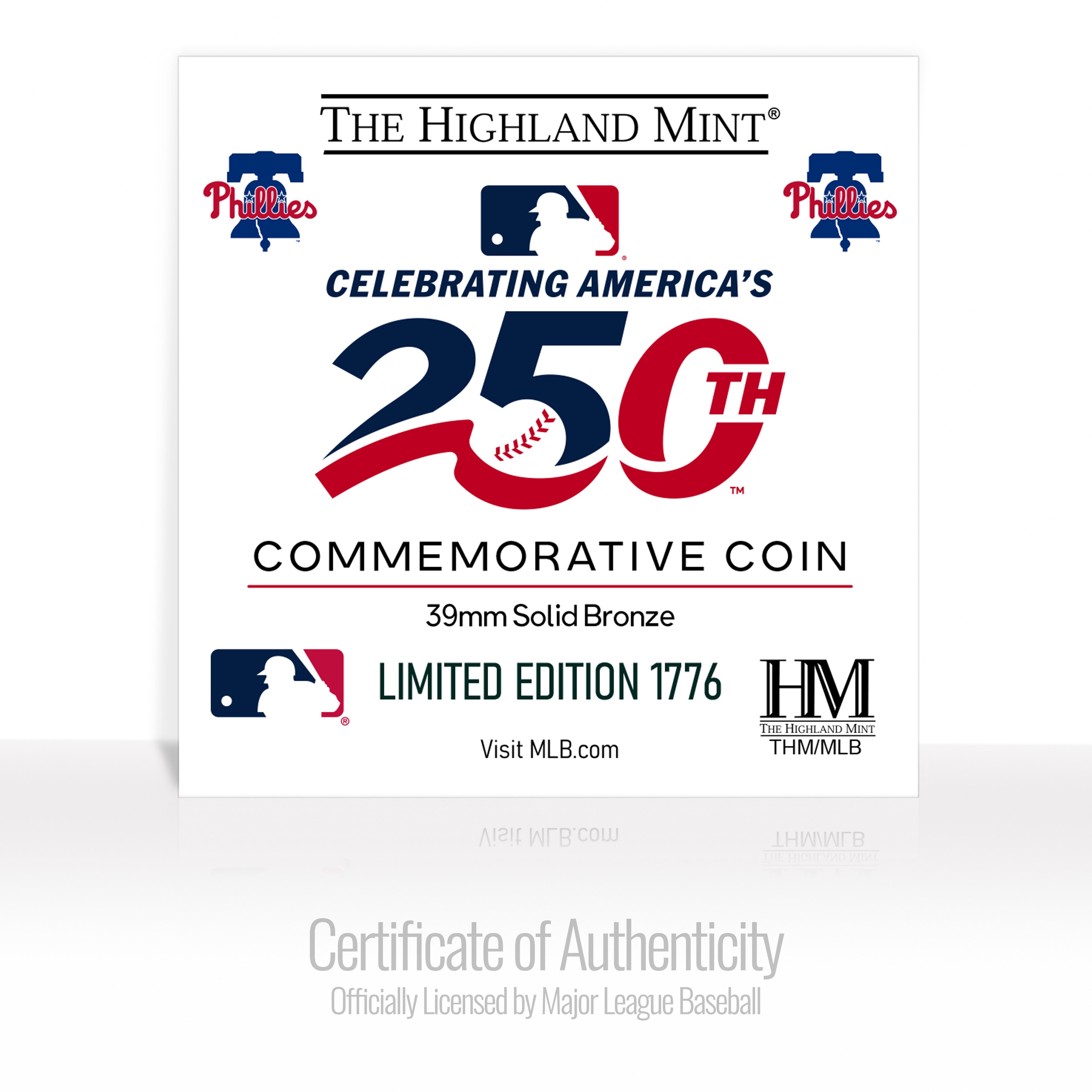 Philadelphia Phillies America's 250th Bronze Team Coin