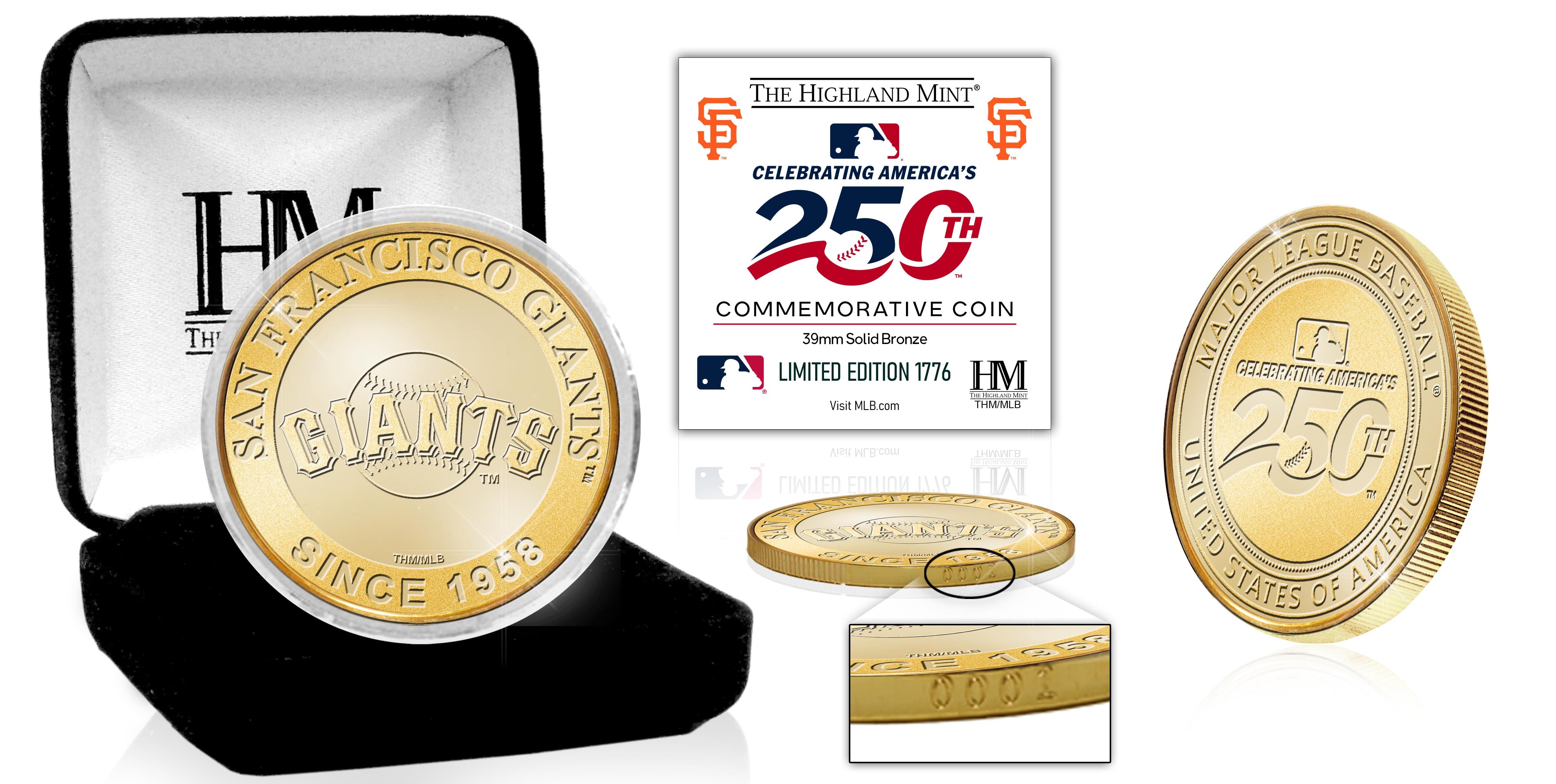 San Francisco Giants America's 250th Bronze Team Coin