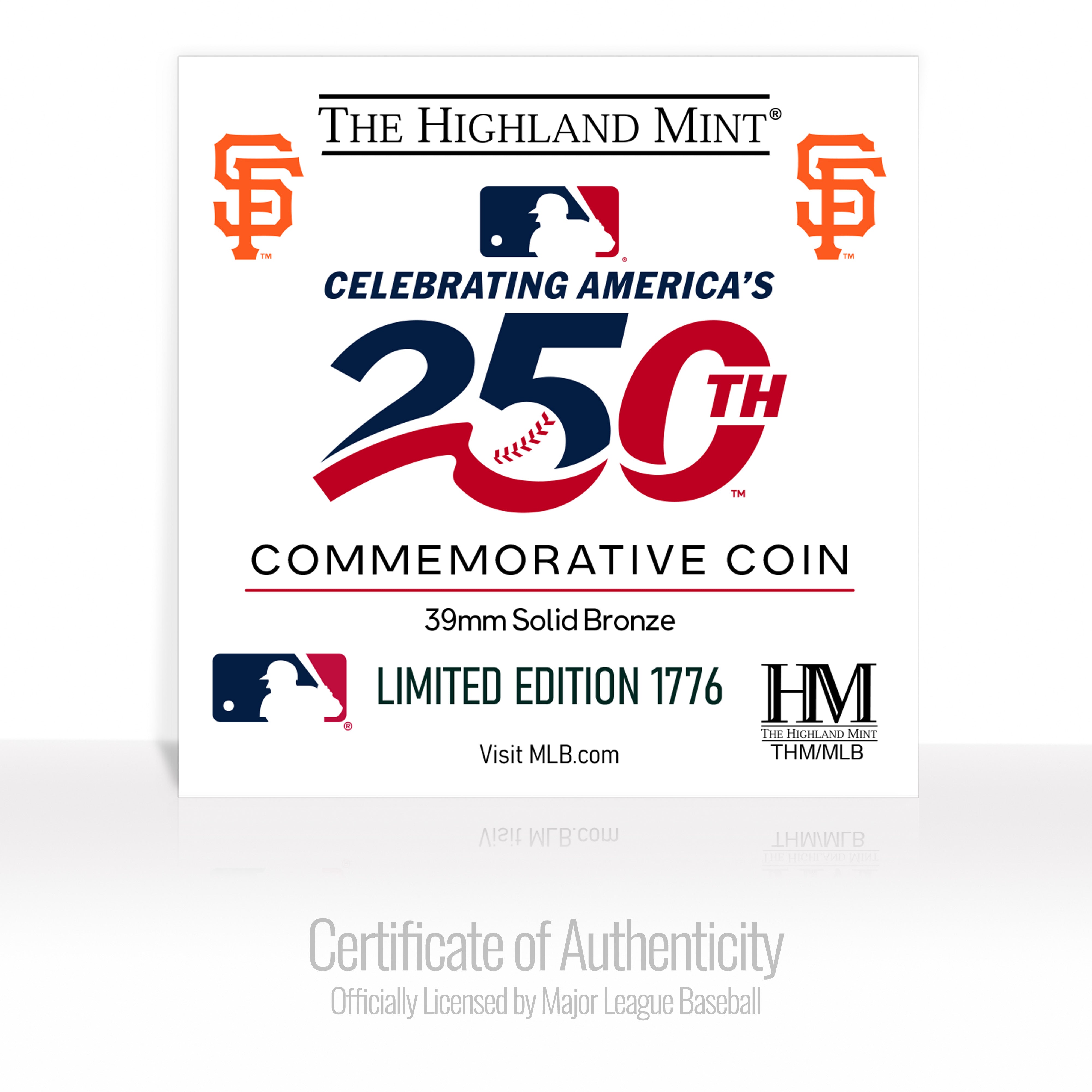 San Francisco Giants America's 250th Bronze Team Coin