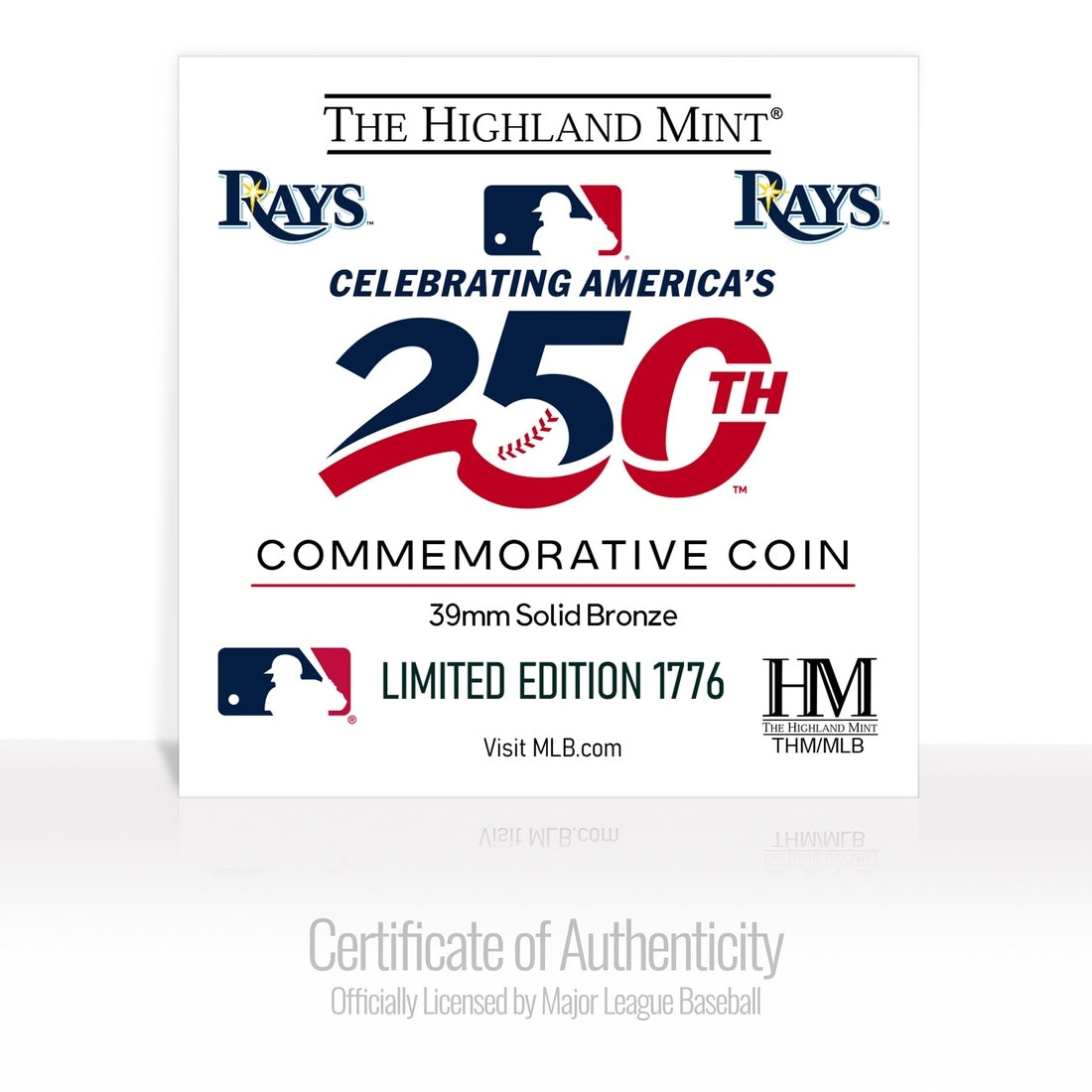 Tampa Bay Rays America's 250th Bronze Team Coin