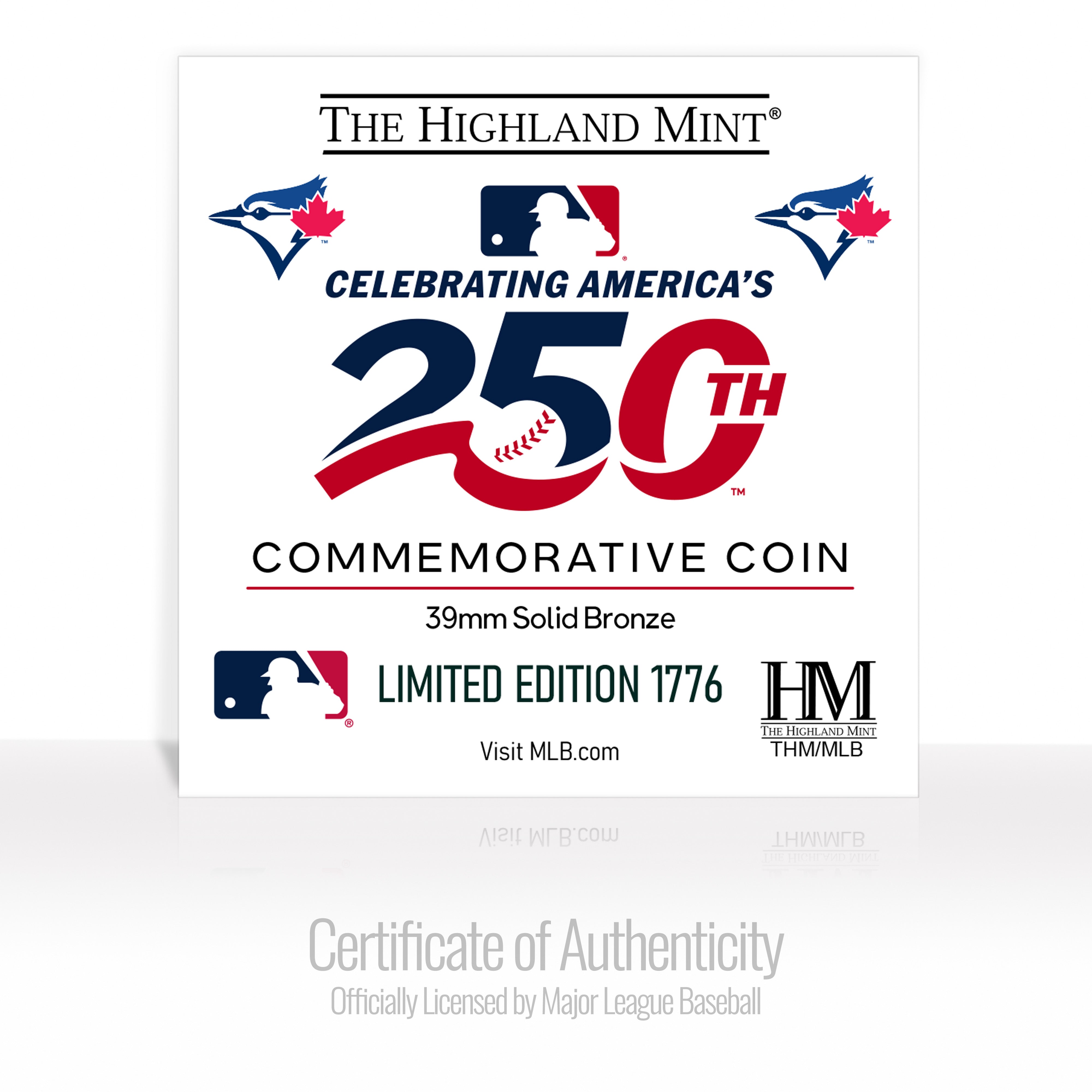Toronto Blue Jays America's 250th Bronze Team Coin