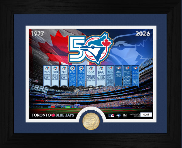 Toronto Blue Jays 50th Season Bronze Coin Photo Mint