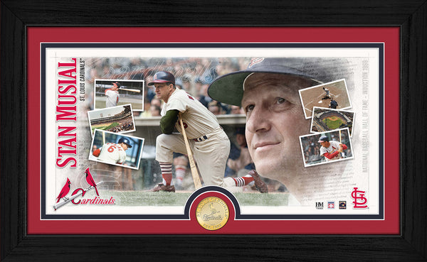 Stan The Man Musial Cardinal Legend Bronze Coin Pano Photo Mint