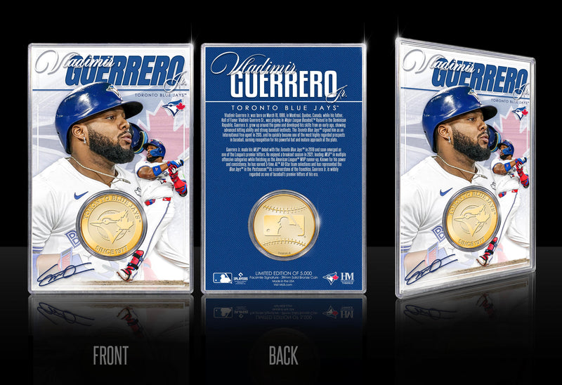 Vladimir Guerrero Jr. Toronto Blue Jays Bronze Acrylic Coin Card