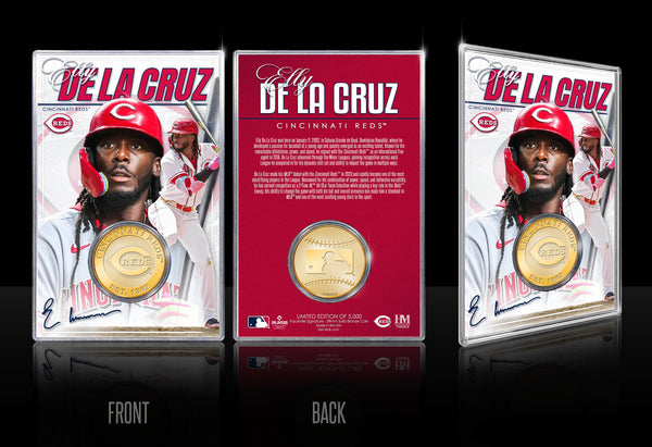 Elly De La Cruz Cincinnati Reds Bronze Acrylic Coin Card