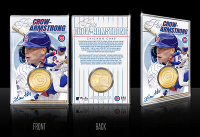 Pete Crow-Armstrong Chicago Cubs Bronze Acrylic Coin Card