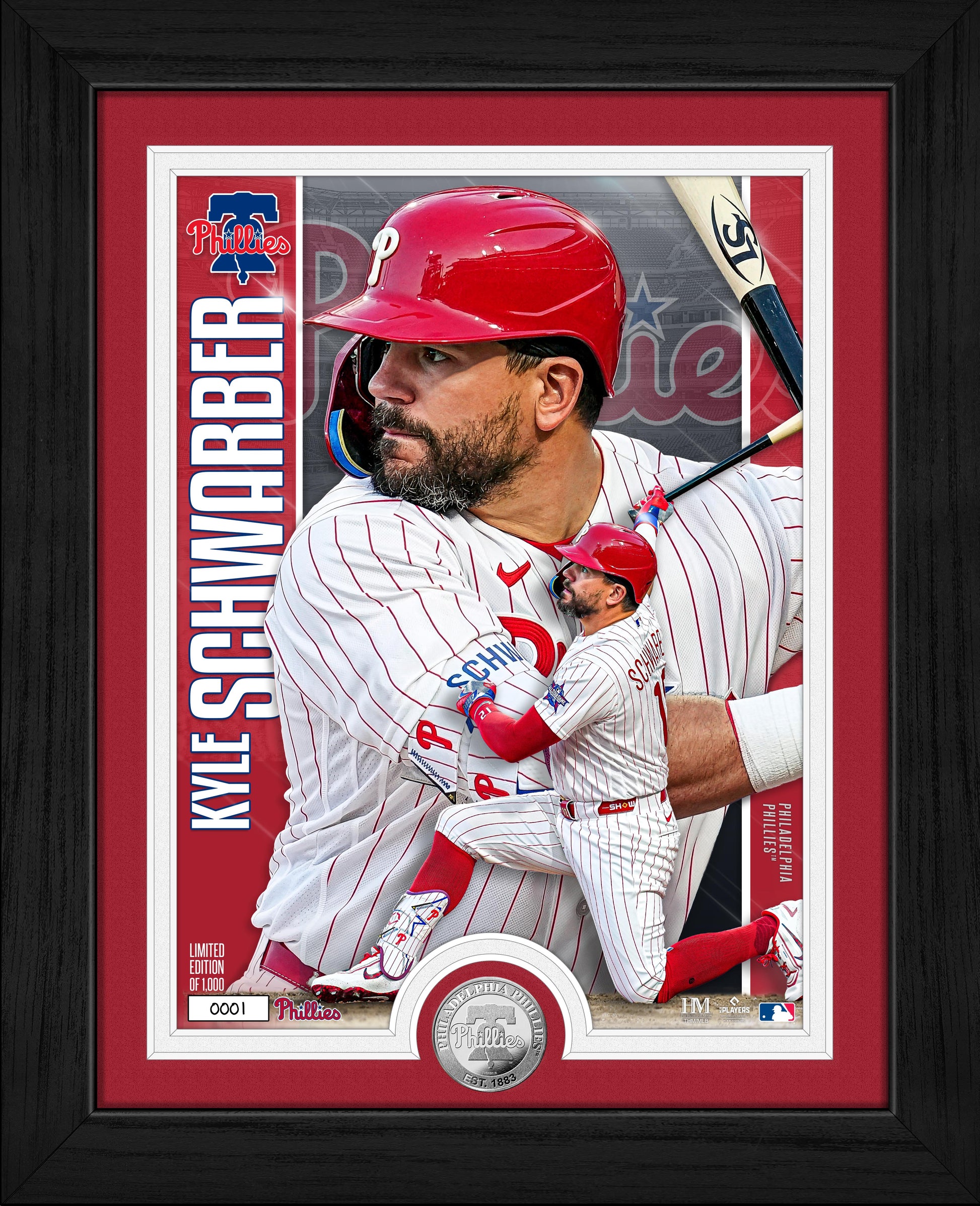 Kyle Schwarber Philadelphia Phillies Silver Coin Artist Proof Photo Mint