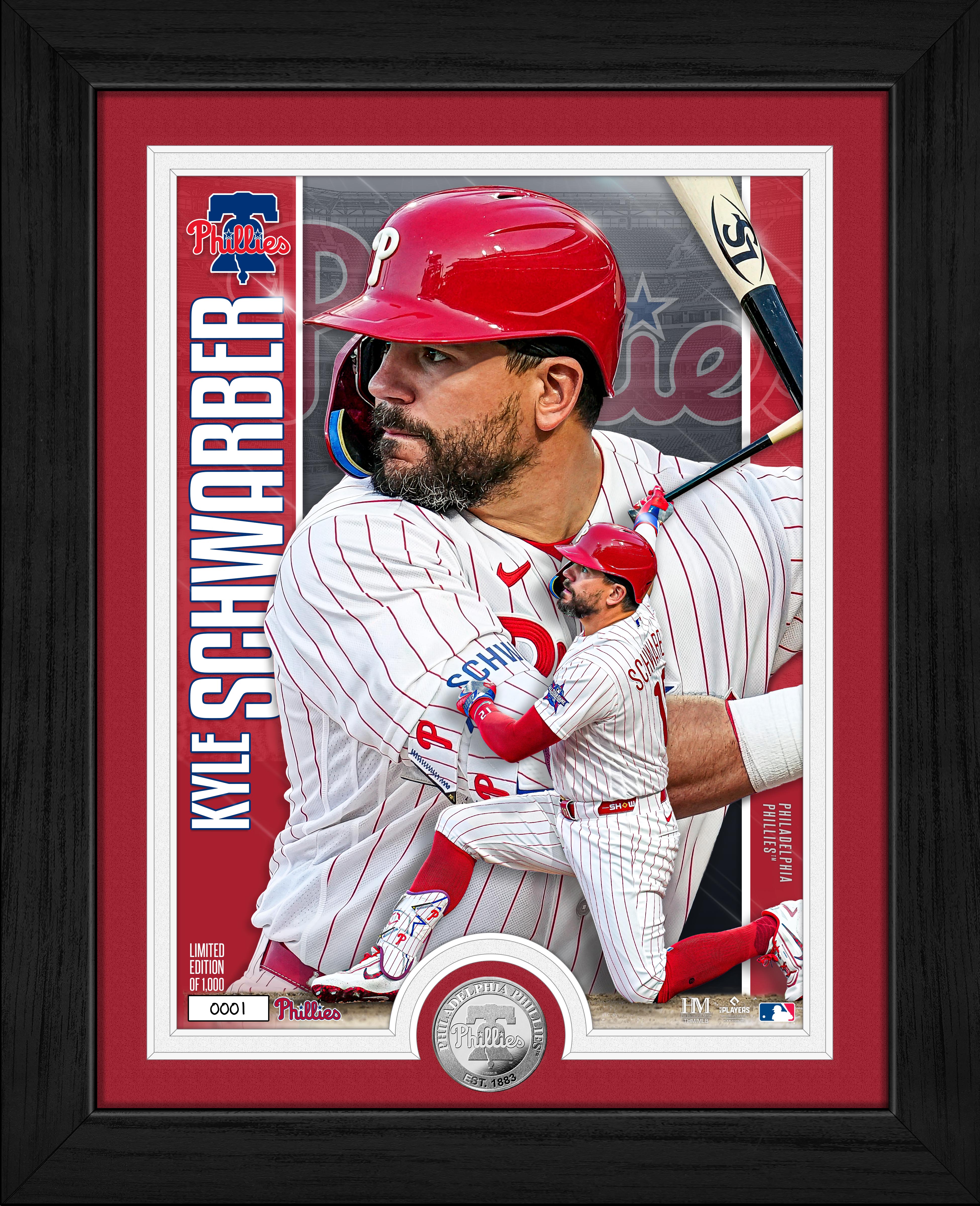 Kyle Schwarber Philadelphia Phillies Silver Coin Artist Proof Photo Mint
