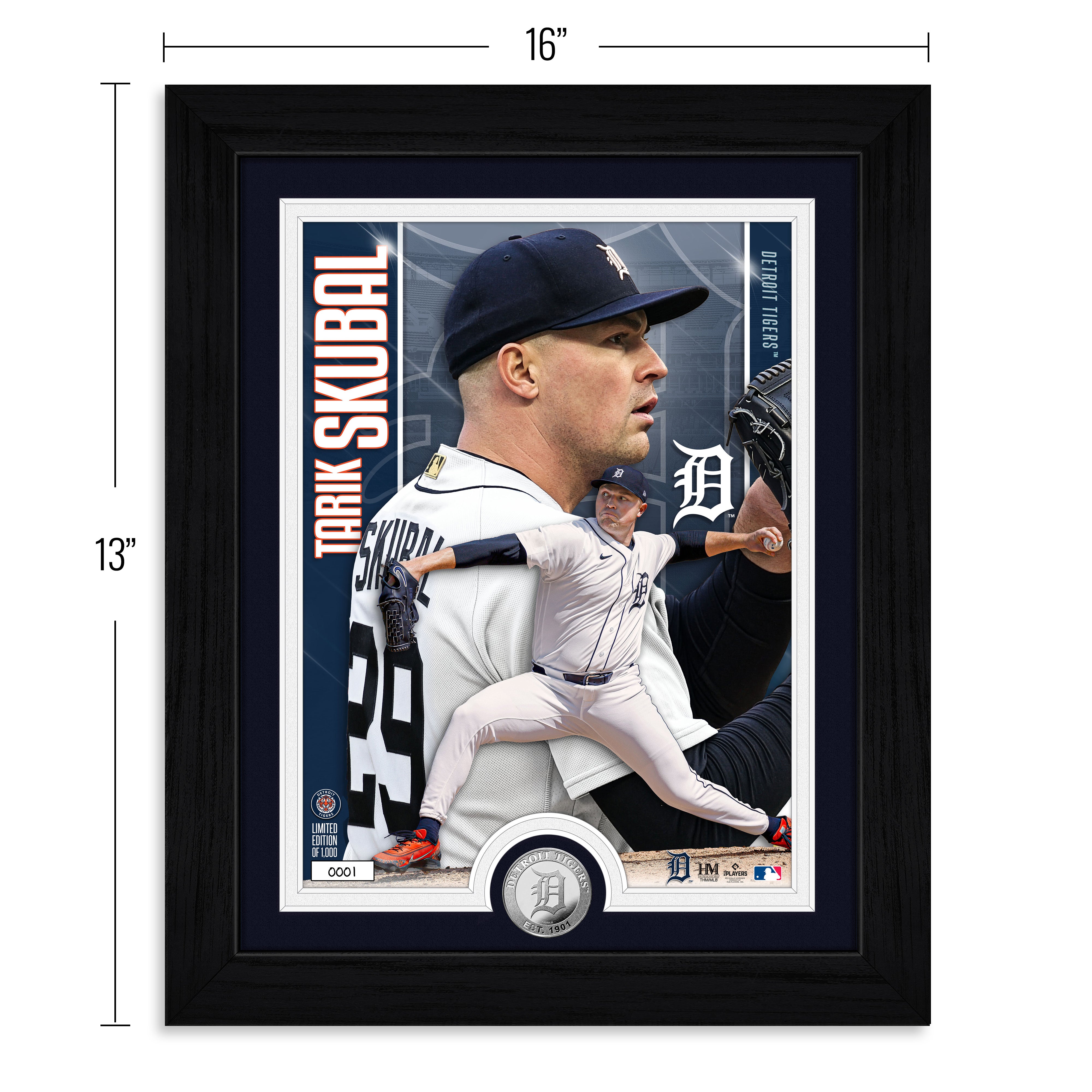 Tarik Skubal Detroit Tigers Silver Coin Artist Proof Photo Mint