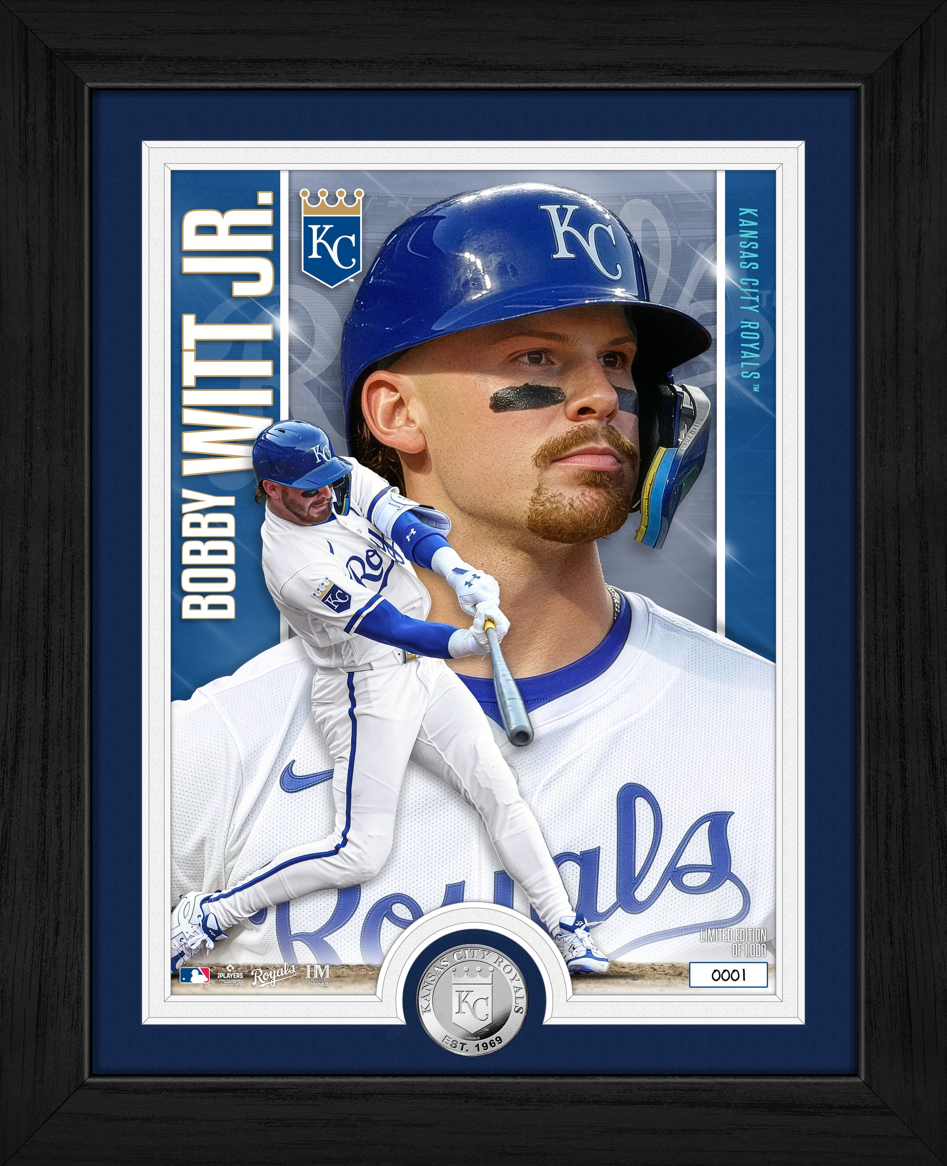 Bobby Witt Jr. Kansas City Royals Silver Coin Artist Proof Photo Mint
