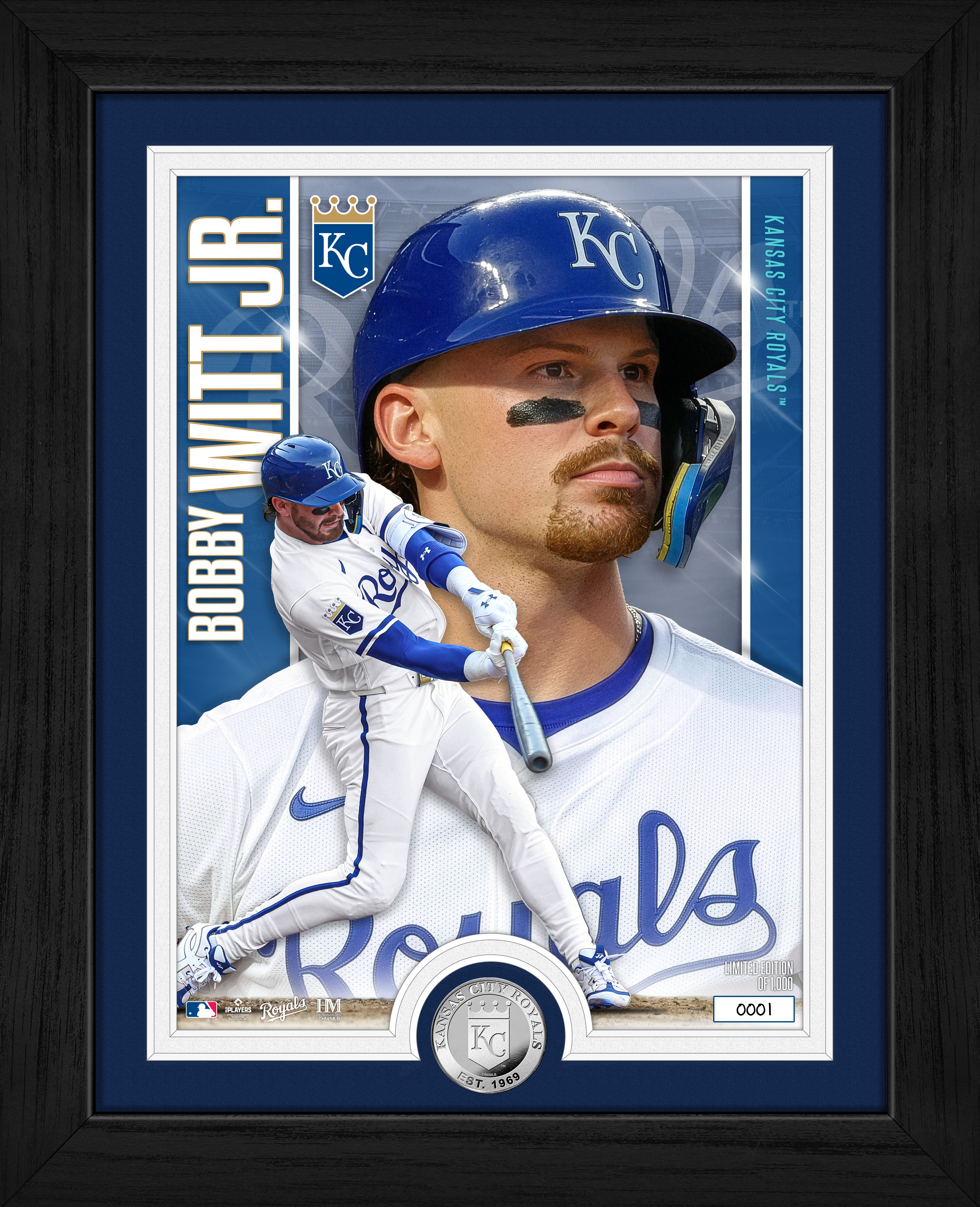 Bobby Witt Jr. Kansas City Royals Silver Coin Artist Proof Photo Mint