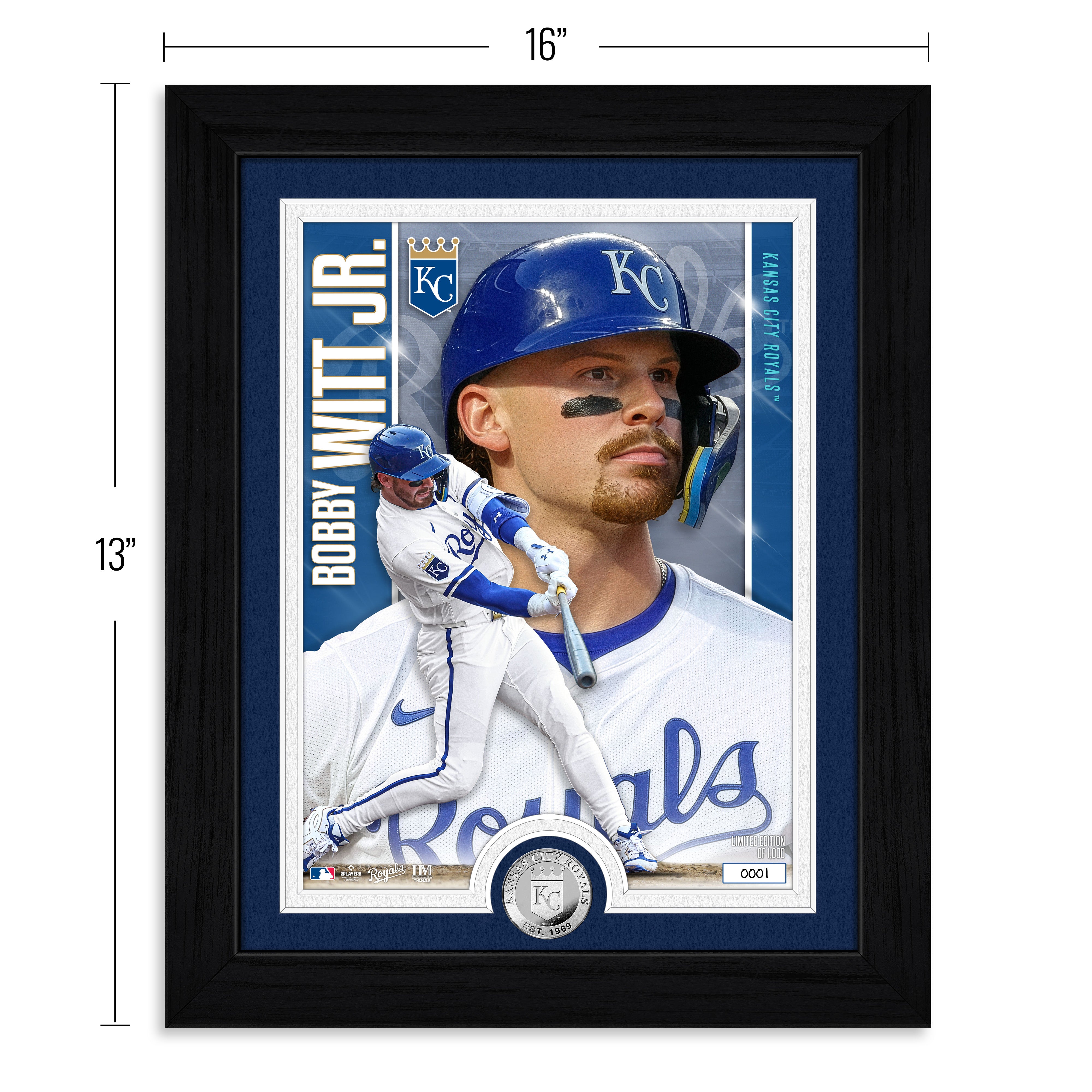 Bobby Witt Jr. Kansas City Royals Silver Coin Artist Proof Photo Mint