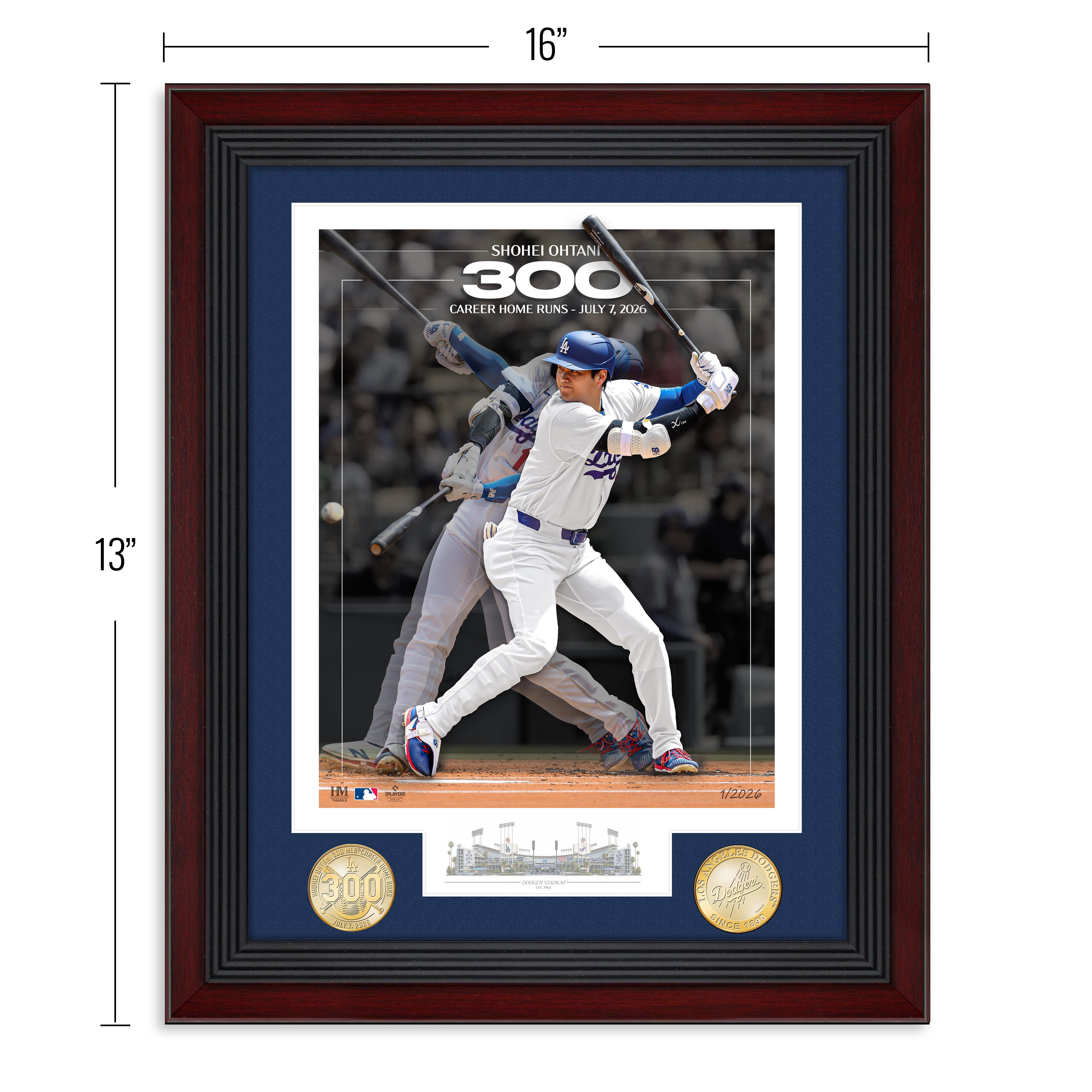 Shohei Ohtani 300th Career Home Run Commemorative Bronze Coin Photo Mint