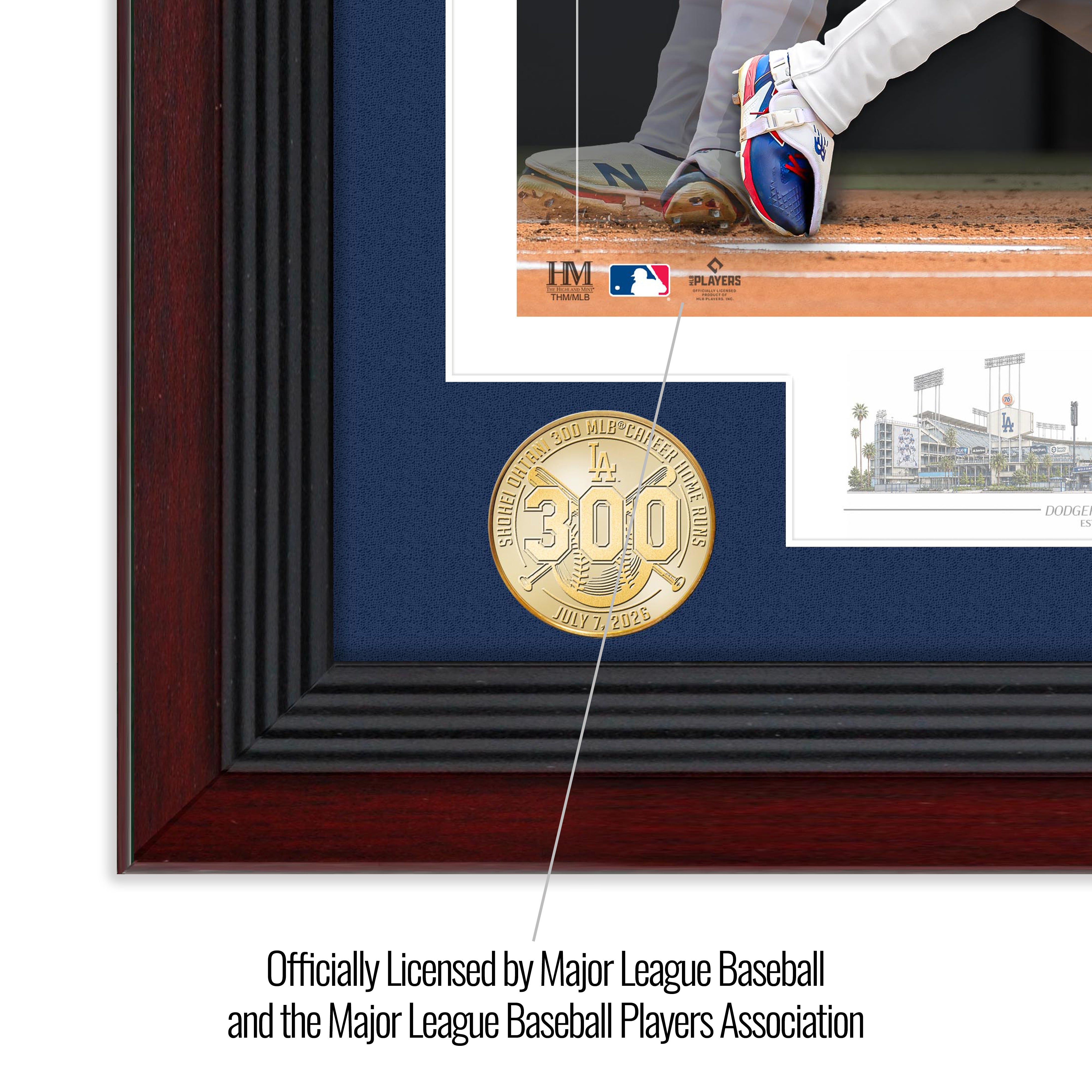 Shohei Ohtani 300th Career Home Run Commemorative Bronze Coin Photo Mint