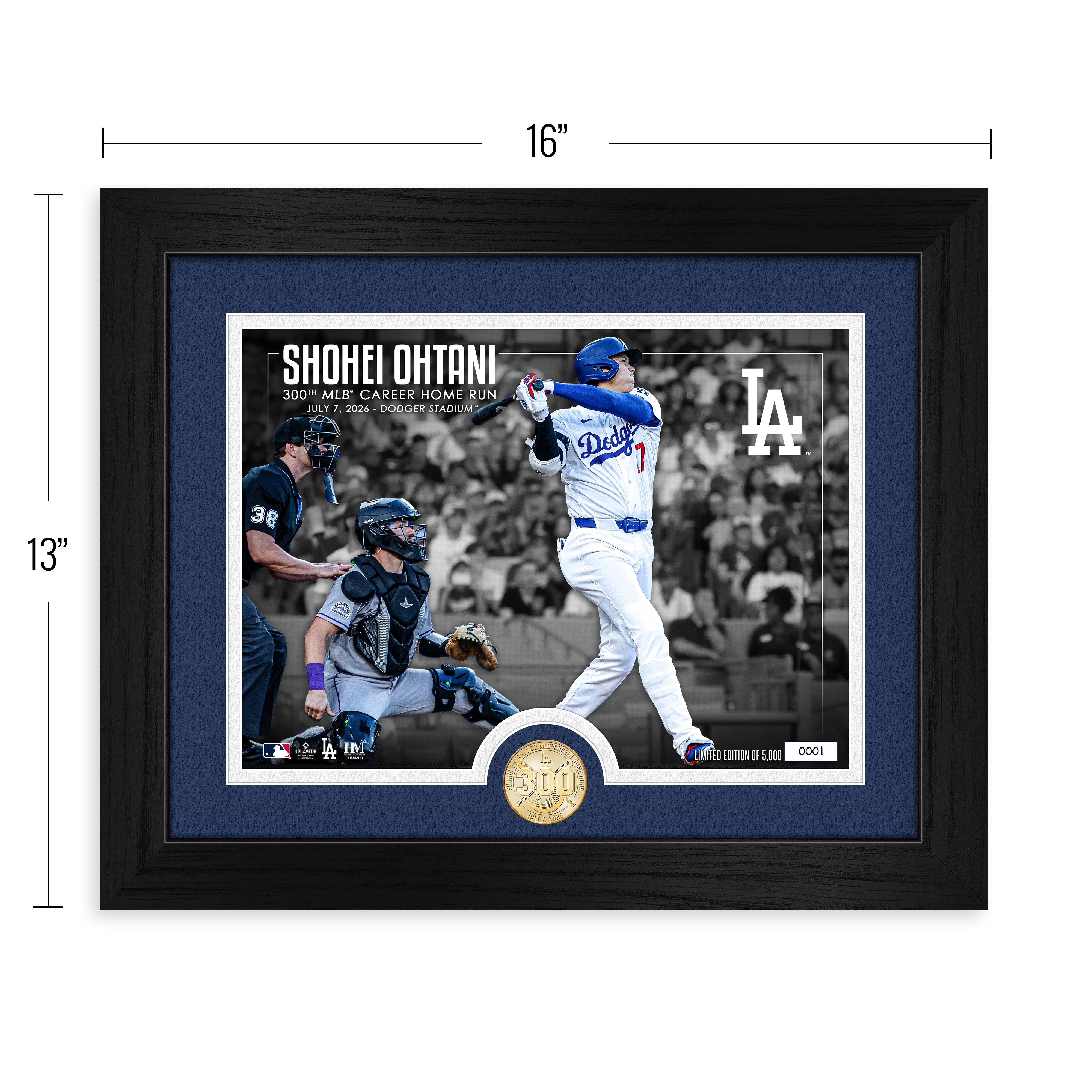 Shohei Ohtani 300th Career Home Run Bronze Coin Photo Mint