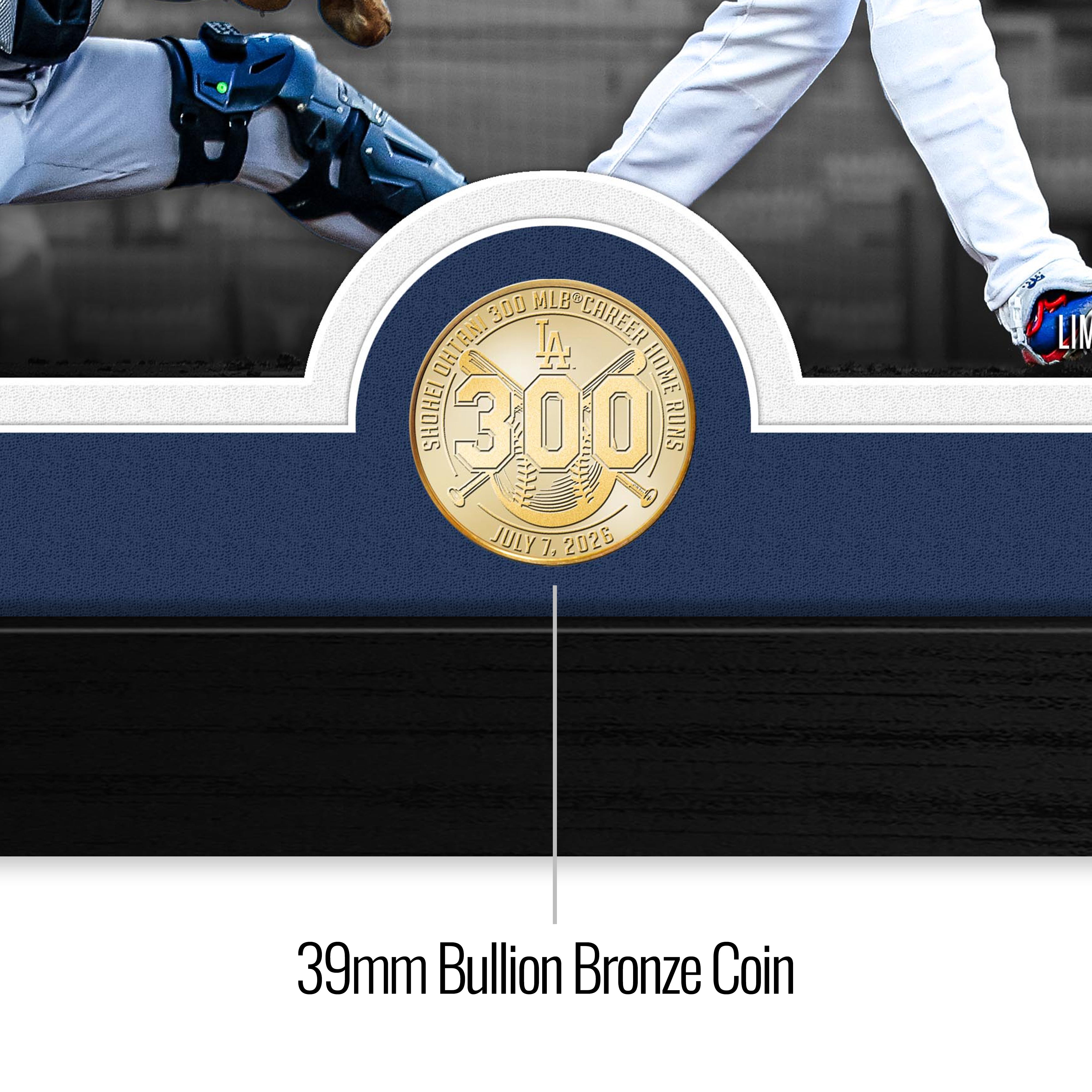 Shohei Ohtani 300th Career Home Run Bronze Coin Photo Mint