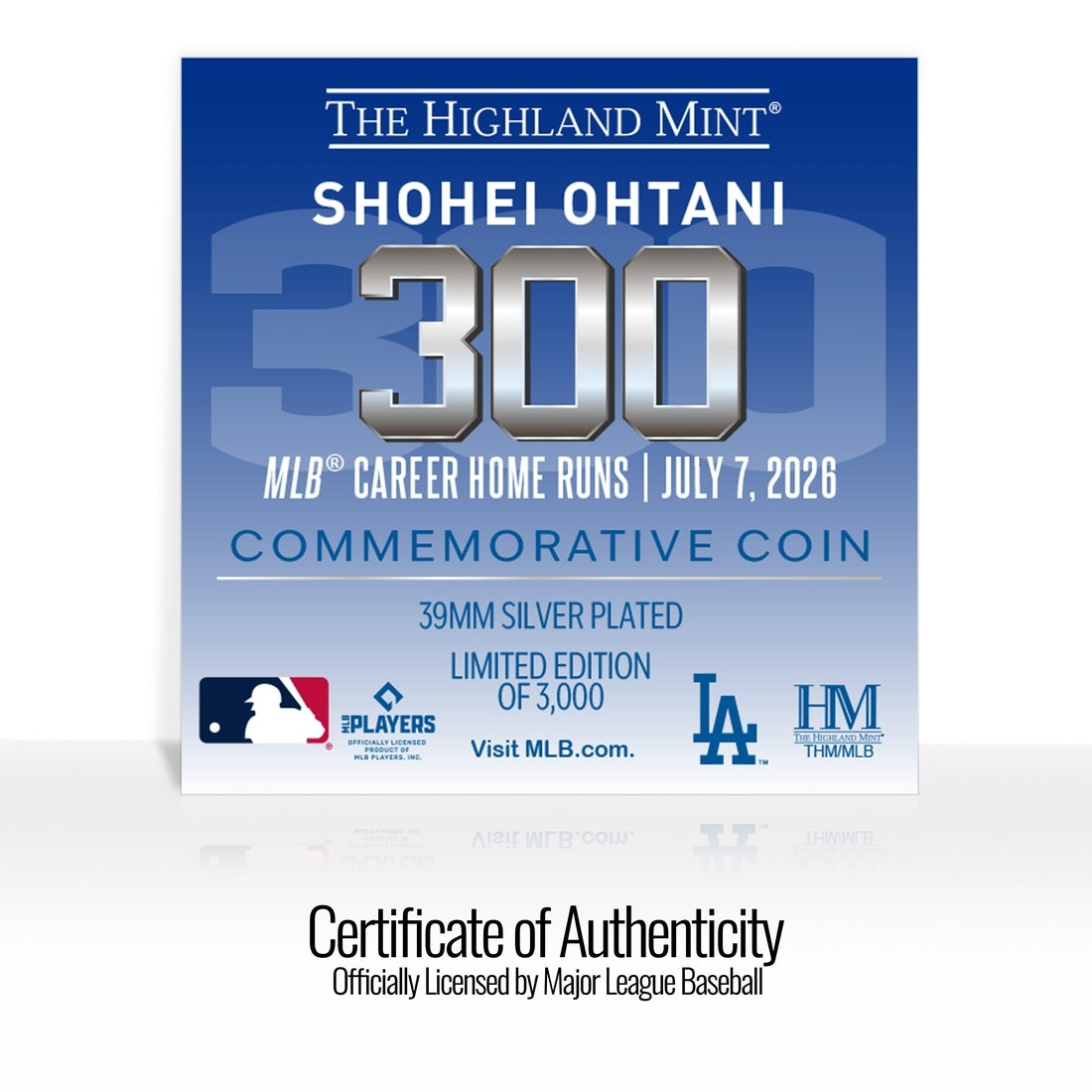 Shohei Ohtani 300th Career Home Run Silver Coin