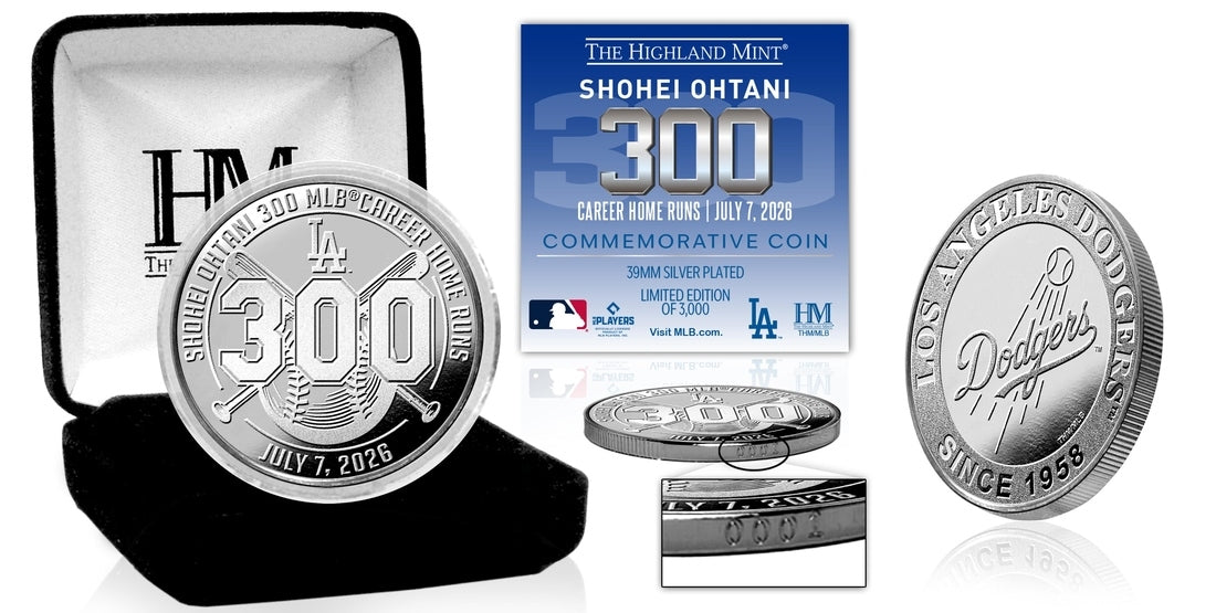 Shohei Ohtani 300th Career Home Run Silver Coin