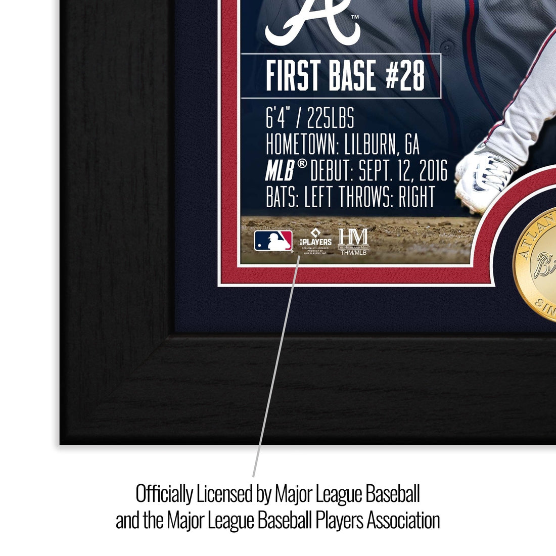 Matt Olson Atlanta Braves Bronze Coin Photo Mint