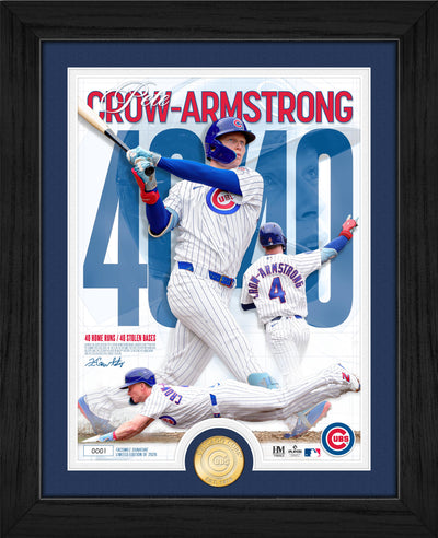 Pete Crow-Armstrong Chicago Cubs 40/40 Bronze Coin Photo Mint