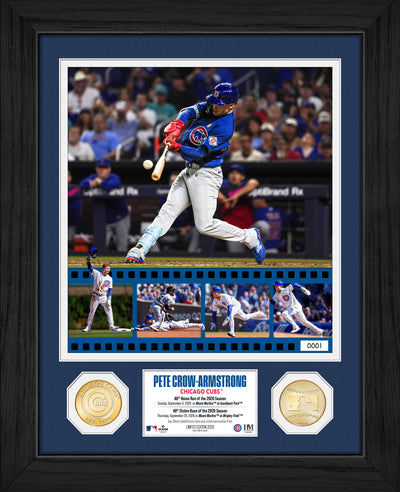 Pete Crow-Armstrong Dual Threat 40/40 Bronze Coin Photo Mint