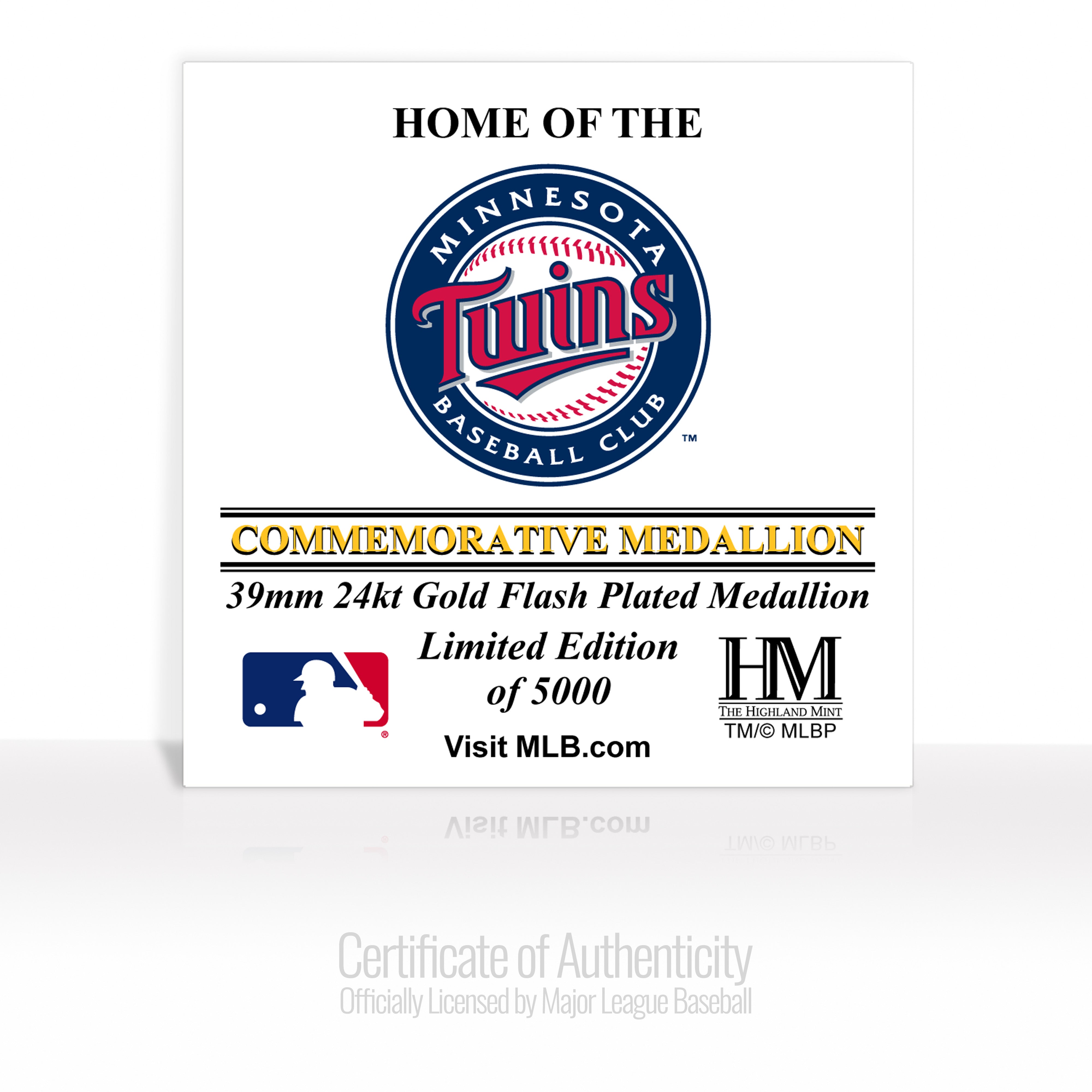 Minnesota Twins Stadium Gold Mint Coin