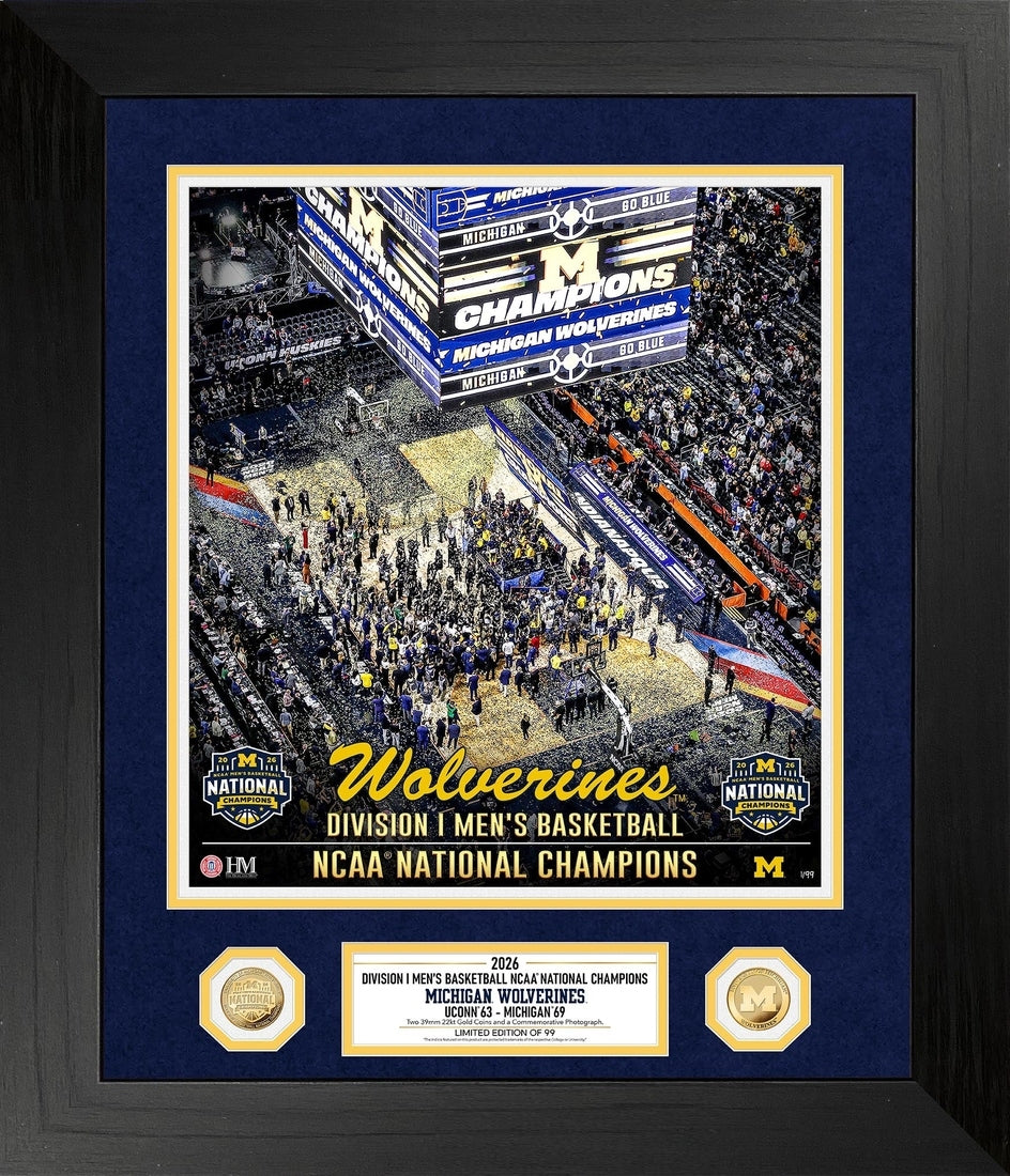 Michigan Wolverines 2026 NCAA Men’s Basketball National Champions Special Edition Photo Mint