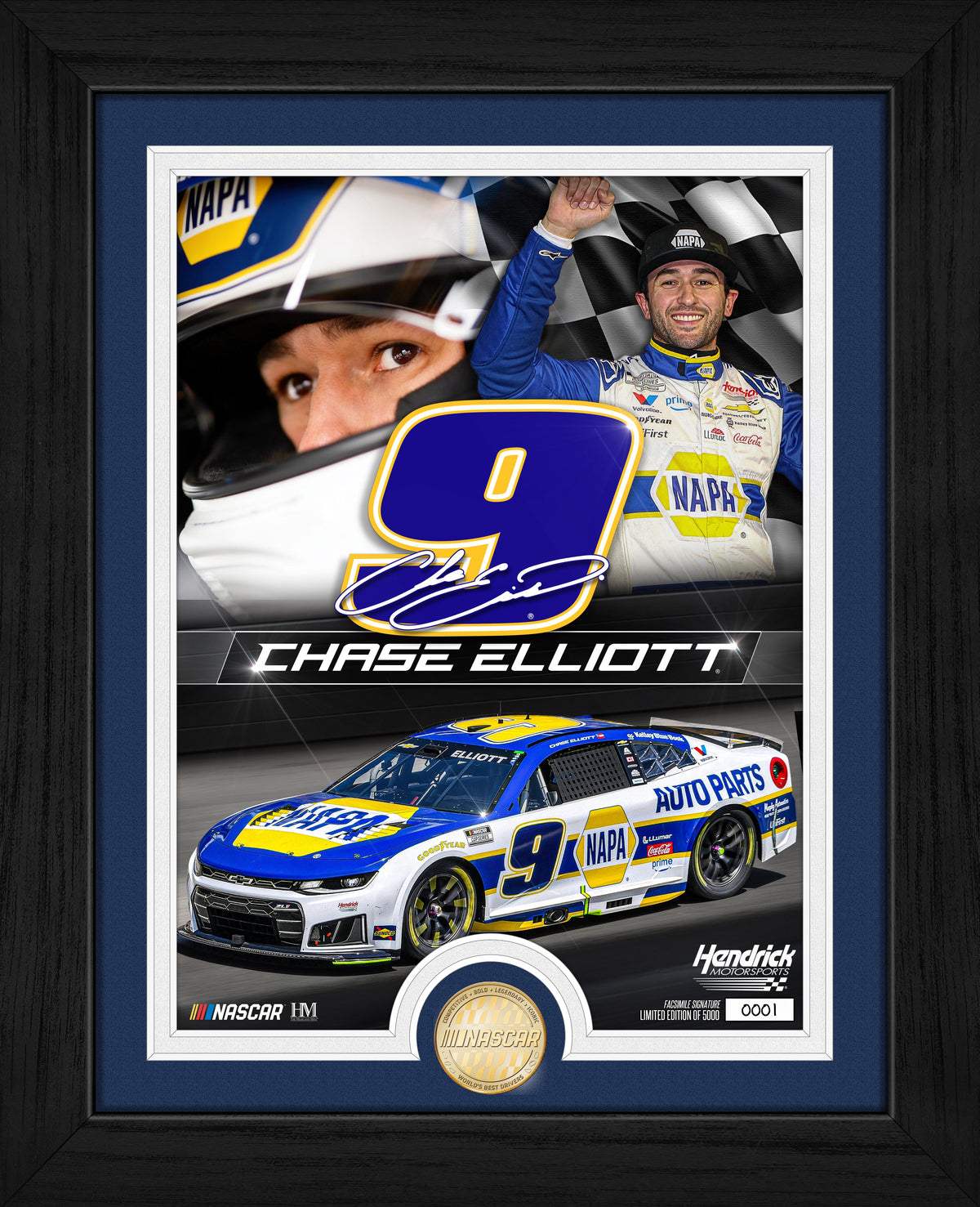 NASCAR Chase Elliott Hendrick Motorsports Bronze Coin Photo Mint