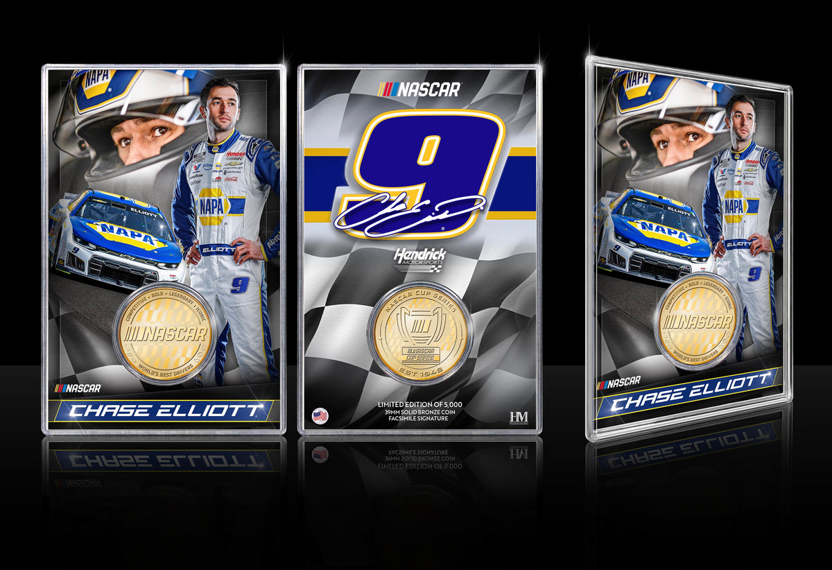 NASCAR Chase Elliott Hendrick Motorsports Bronze Coin Card