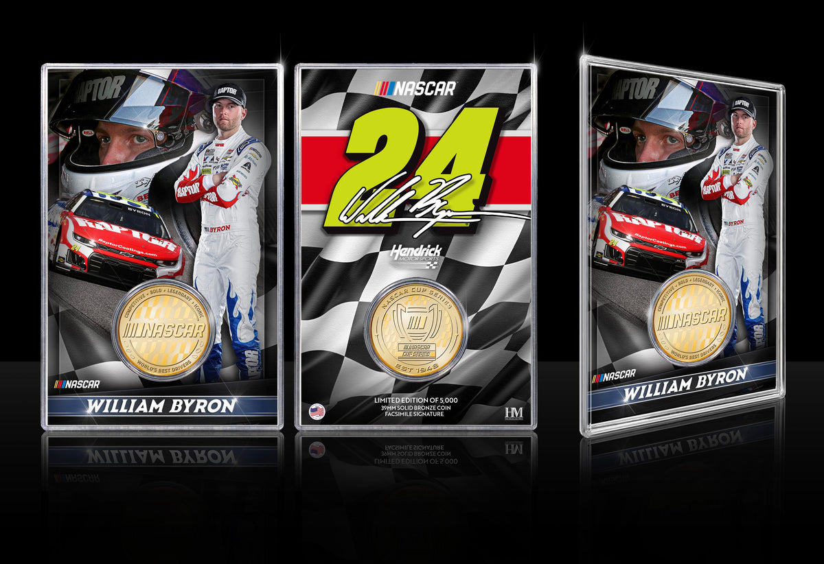 NASCAR William Byron Hendrick Motorsports Bronze Coin Card