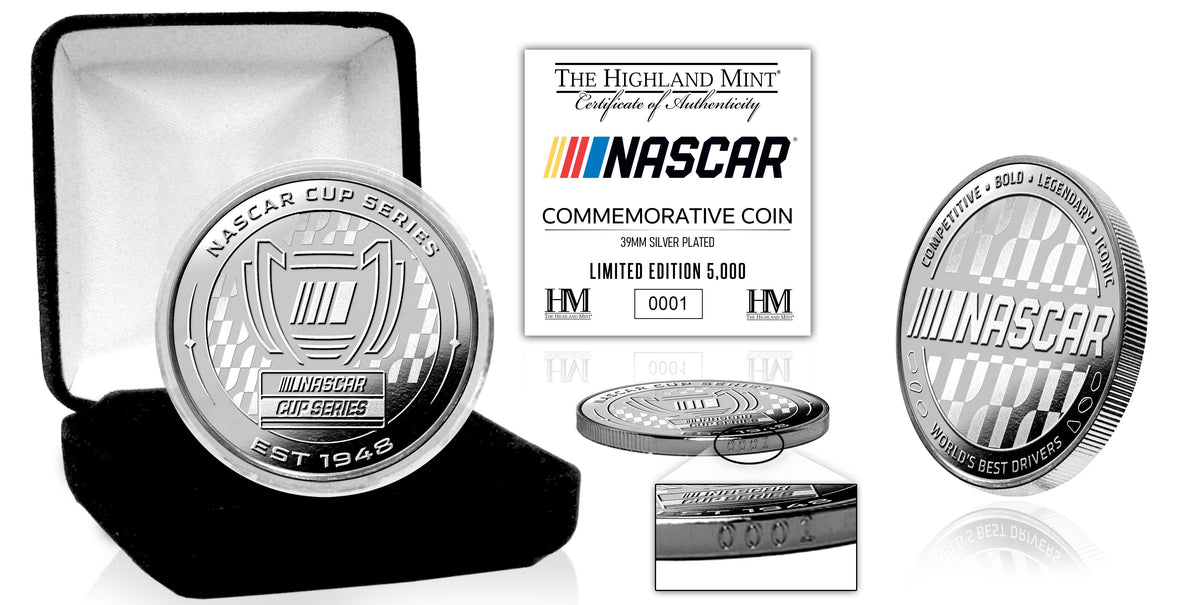 NASCAR Cup Series Commemorative Silver-Plated Coin