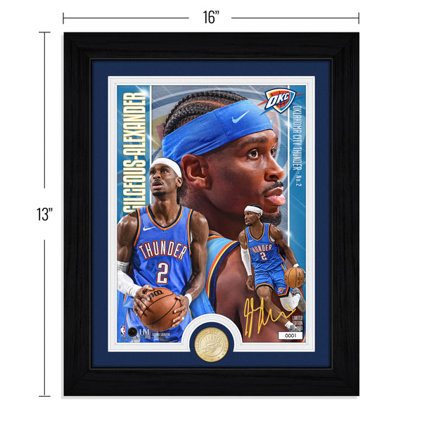 Shai Gilgeous-Alexander Oklahoma City Thunder Bronze Coin Artist Proof Photo Mint