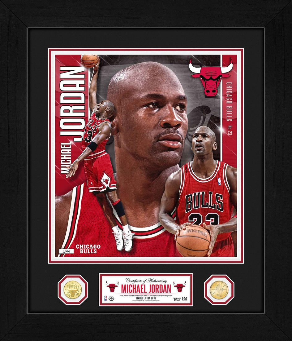 Michael Jordan Chicago Bulls Special Edition Bronze Coin Photomint