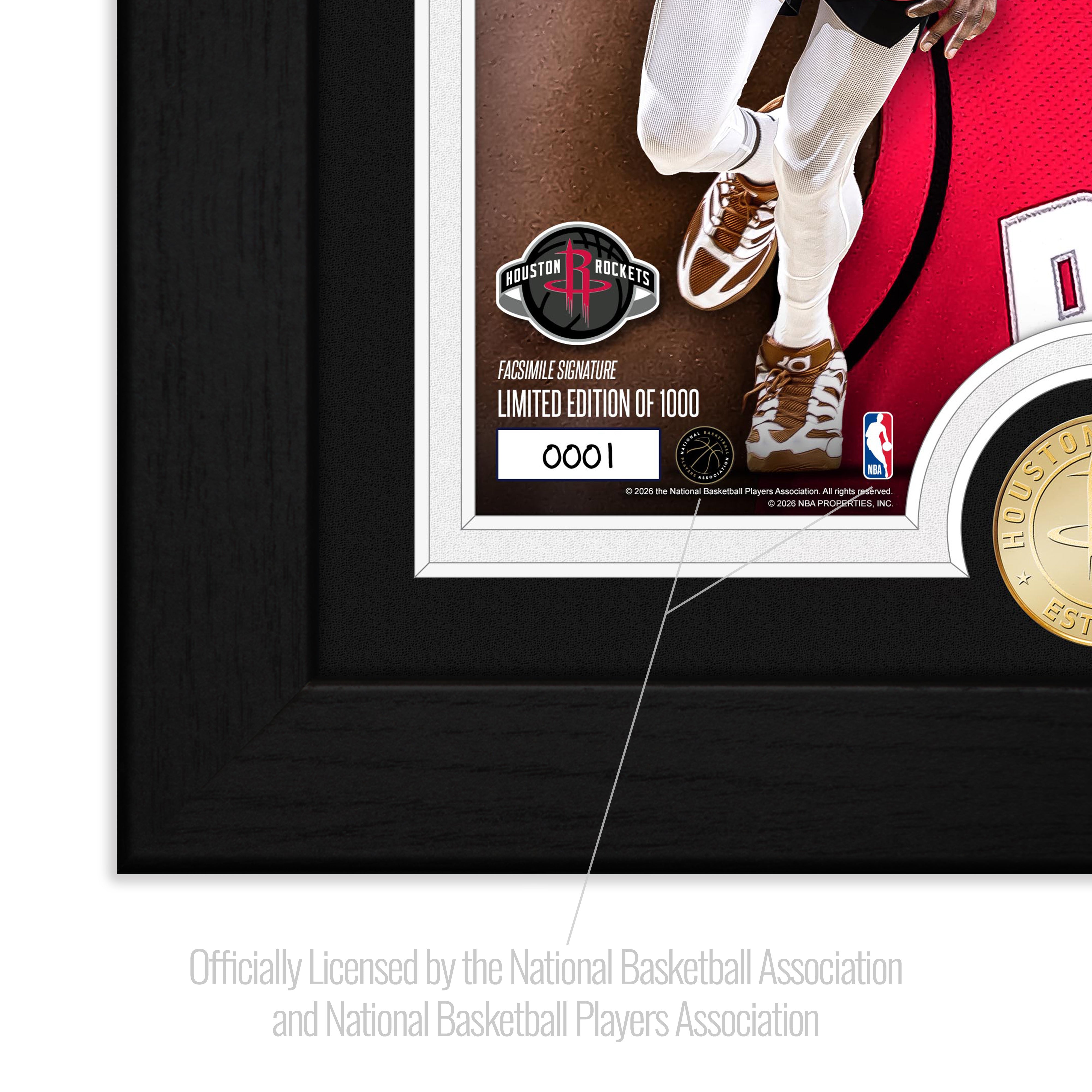 Kevin Durant Houston Rockets Bronze Coin Artist Proof Photo Mint