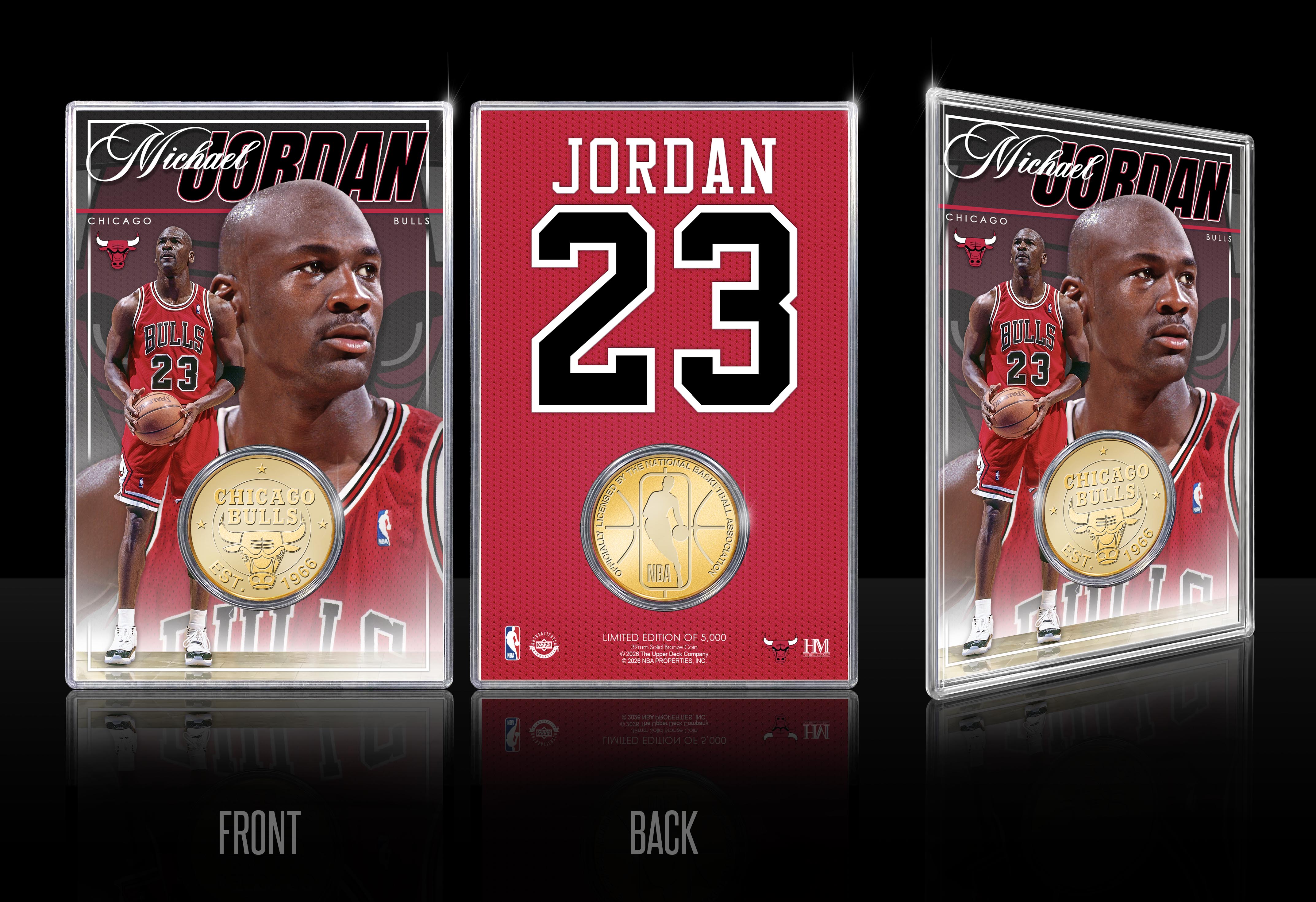 Michael Jordan Chicago Bulls Bronze Acrylic Coin Holder