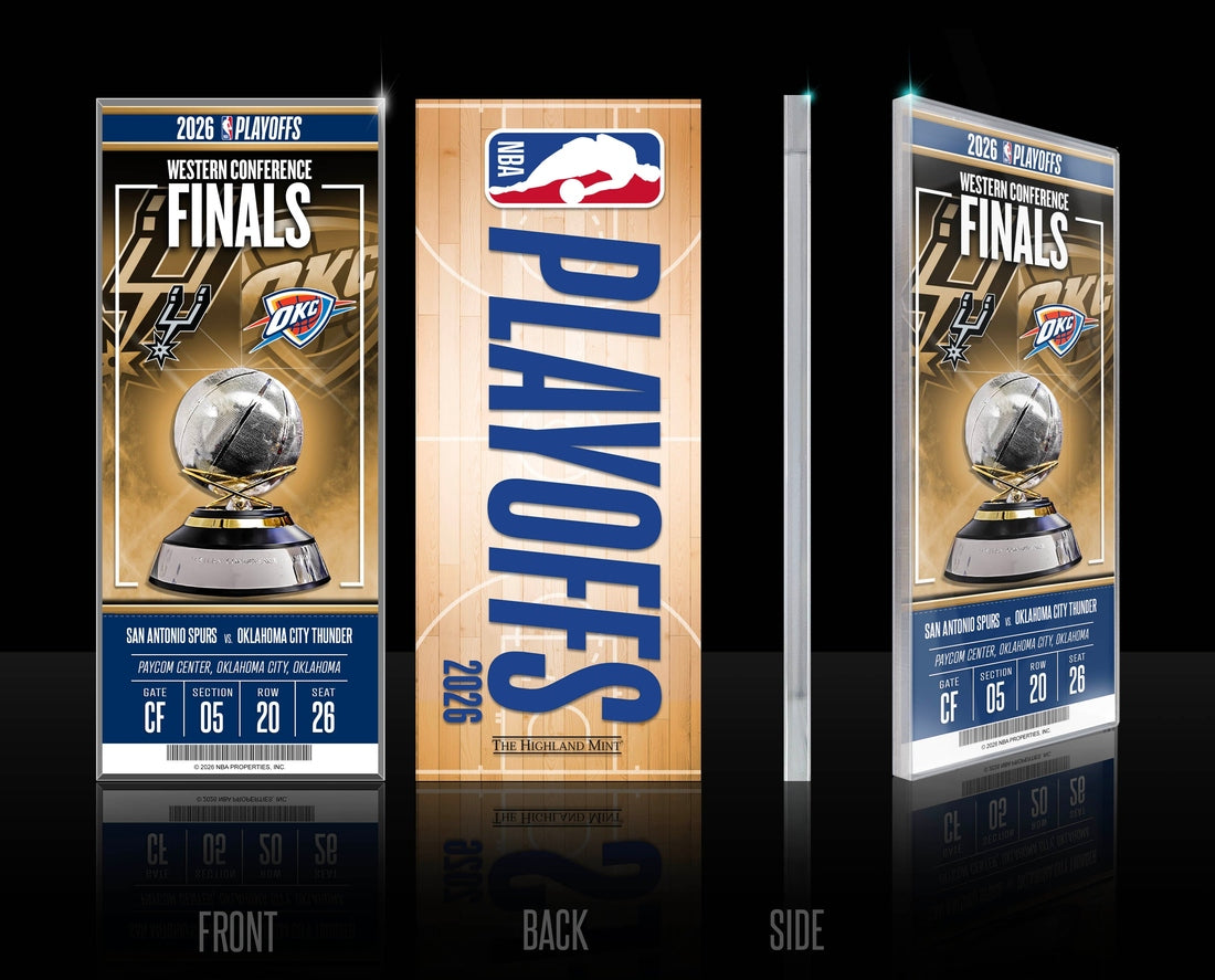 Oklahoma City Thunder 2026 NBA Western Conference Final Commemorative Acrylic Ticket