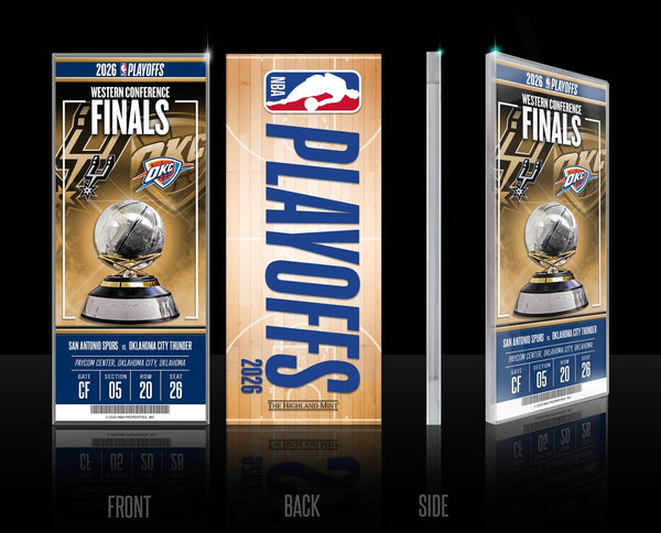 Oklahoma City Thunder 2026 NBA Western Conference Final Commemorative Acrylic Ticket