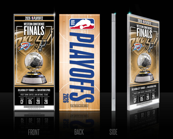San Antonio Spurs 2026 NBA Western Conference Final Commemorative Acrylic Ticket