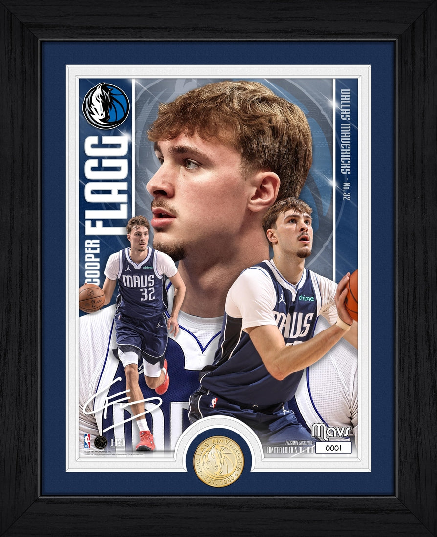 Cooper Flagg Dallas Mavericks Artist Proof Bronze Coin Photo Mint