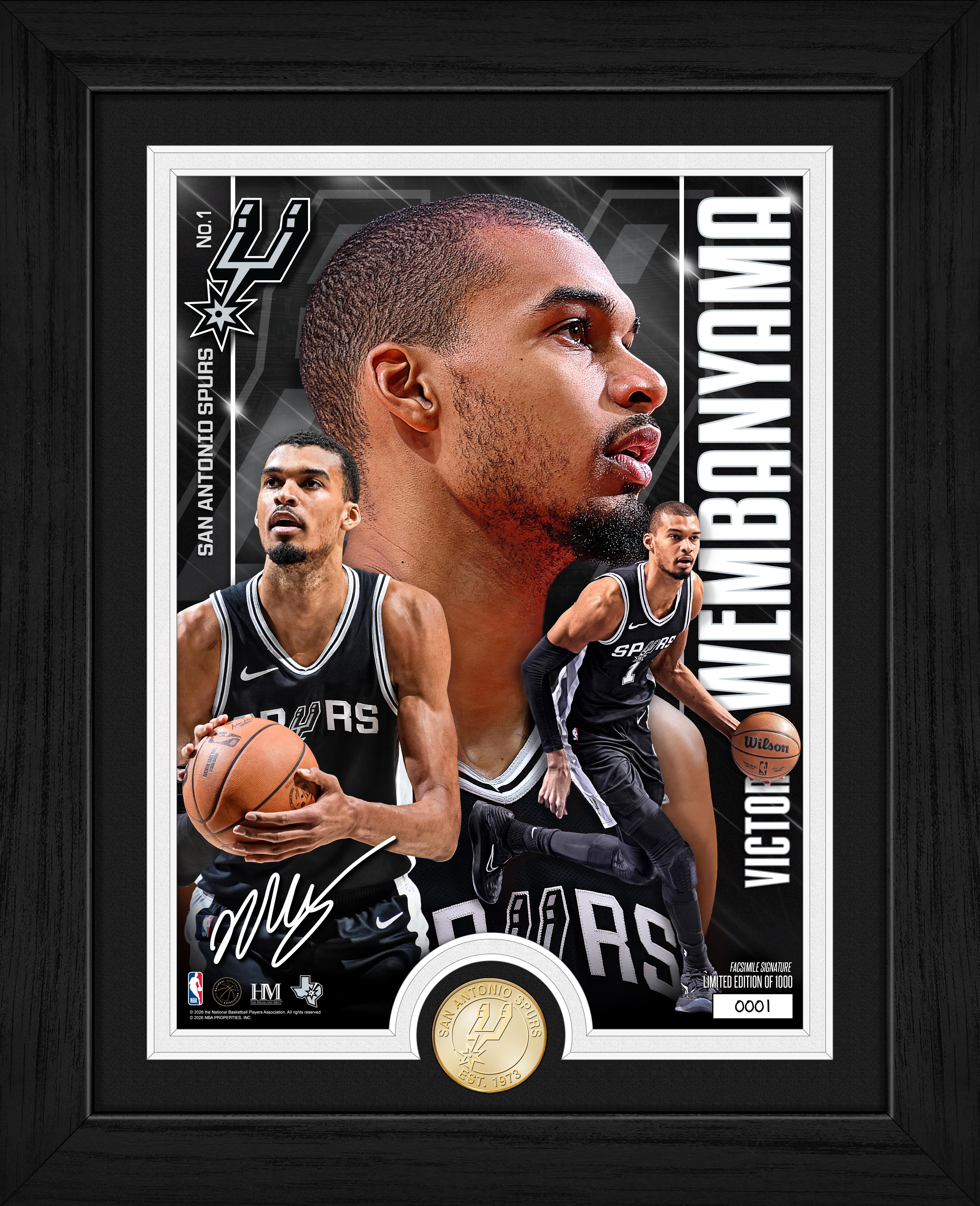 Victor Wembanyama San Antonio Spurs Artist Proof Bronze Coin Photo Mint