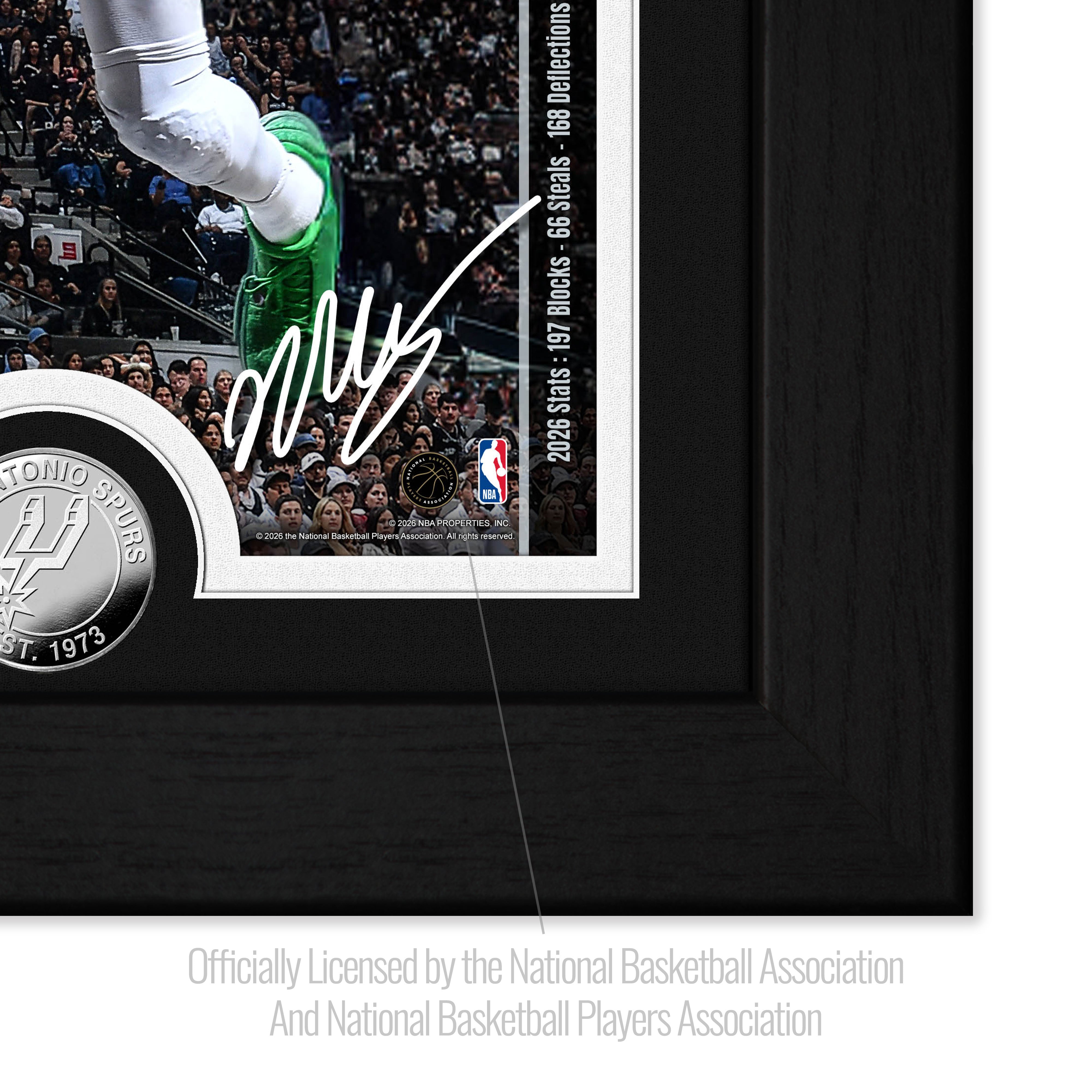 Victor Wembanyama 2026 NBA DPOY Silver Coin Pano Photo Mint