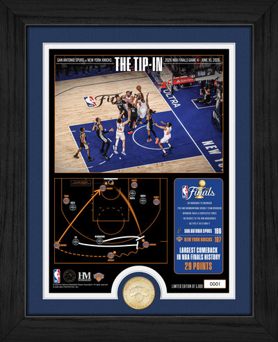 New York Knicks 2026 NBA Finals Game 4 OG Tip-in Bronze Coin Photo Mint