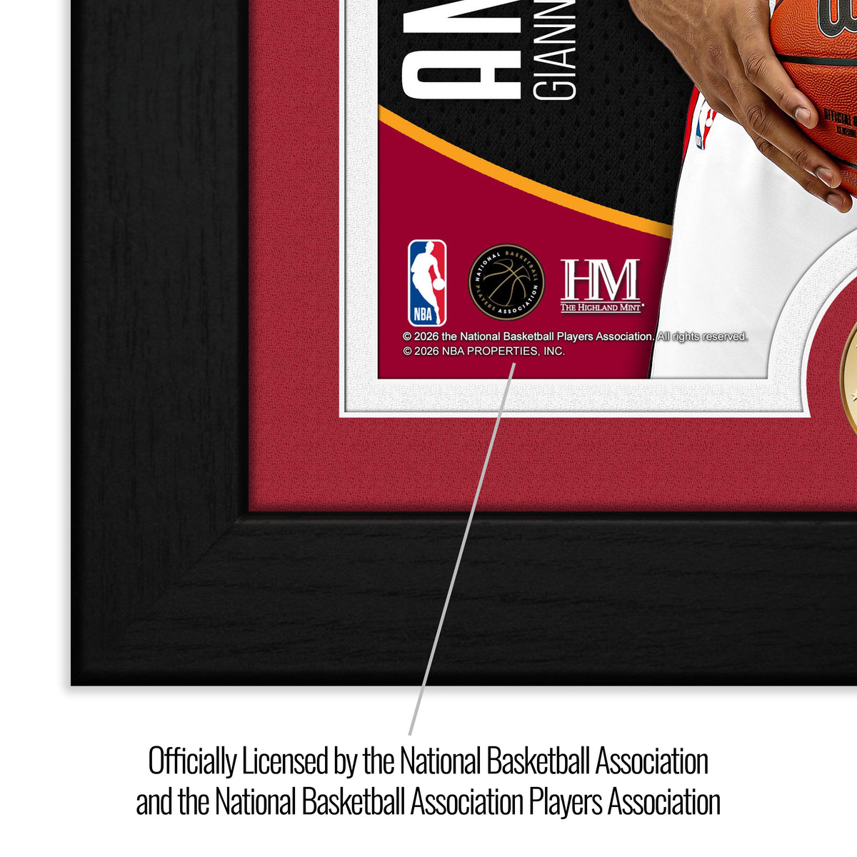 Giannis Antetokounmpo Miami Heat Bronze Coin Photo Mint