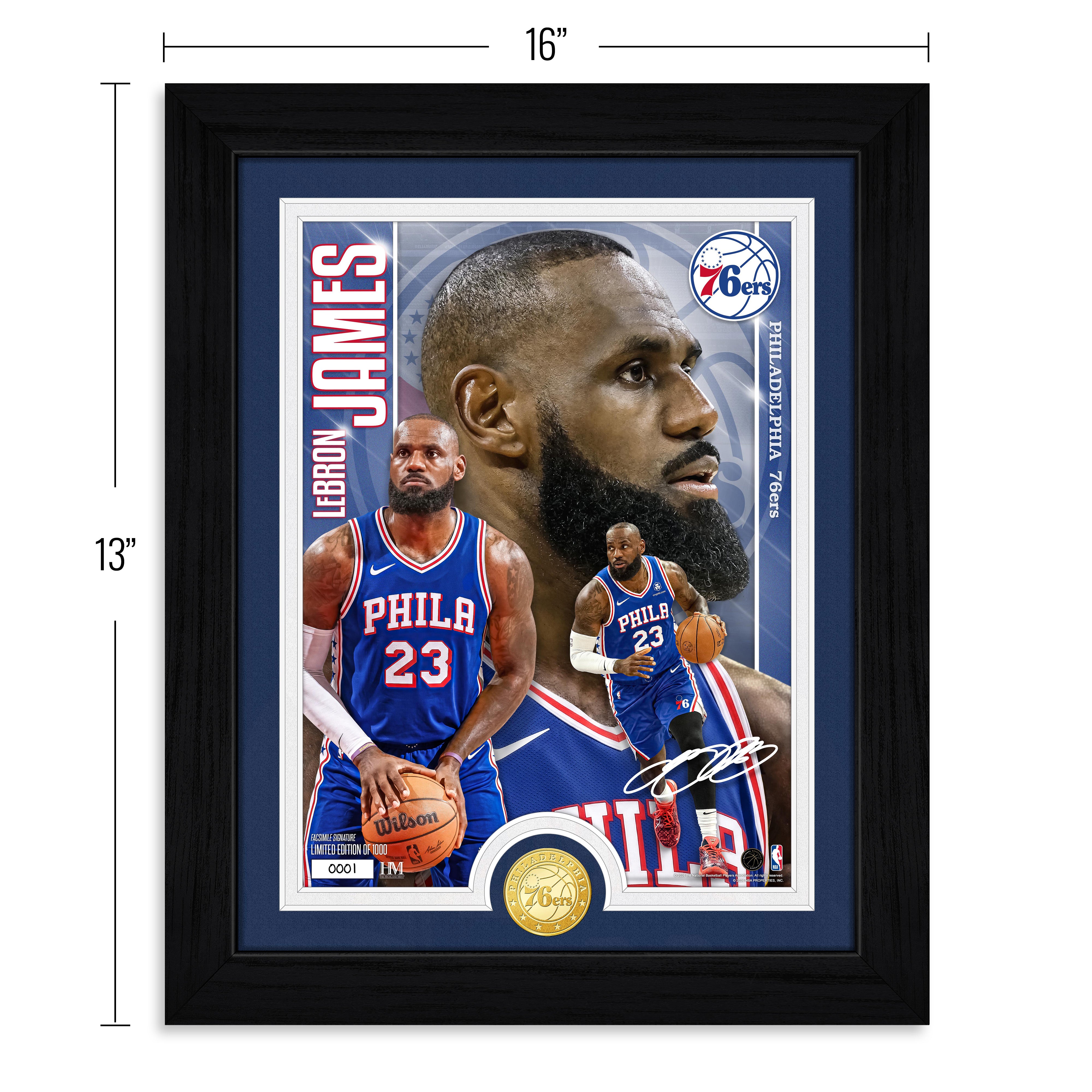 LeBron James 76ers Artist Proof Bronze Coin Photo Mint