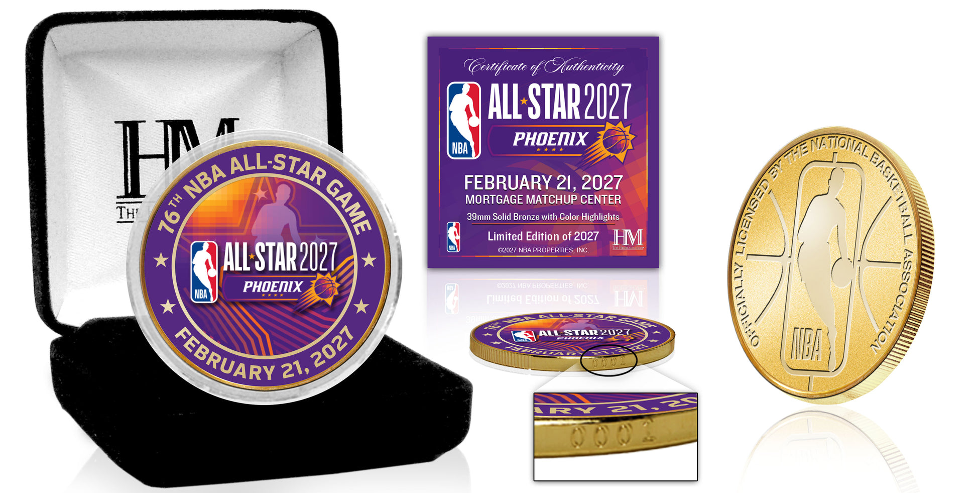 2027 NBA All-Star Game Bronze Color Coin